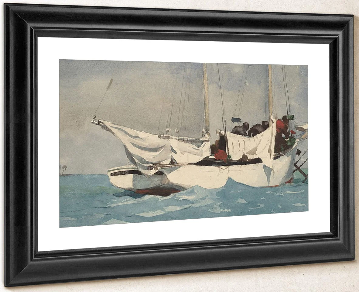 Key West, Hauling Anchor By Winslow Homer - Image 2