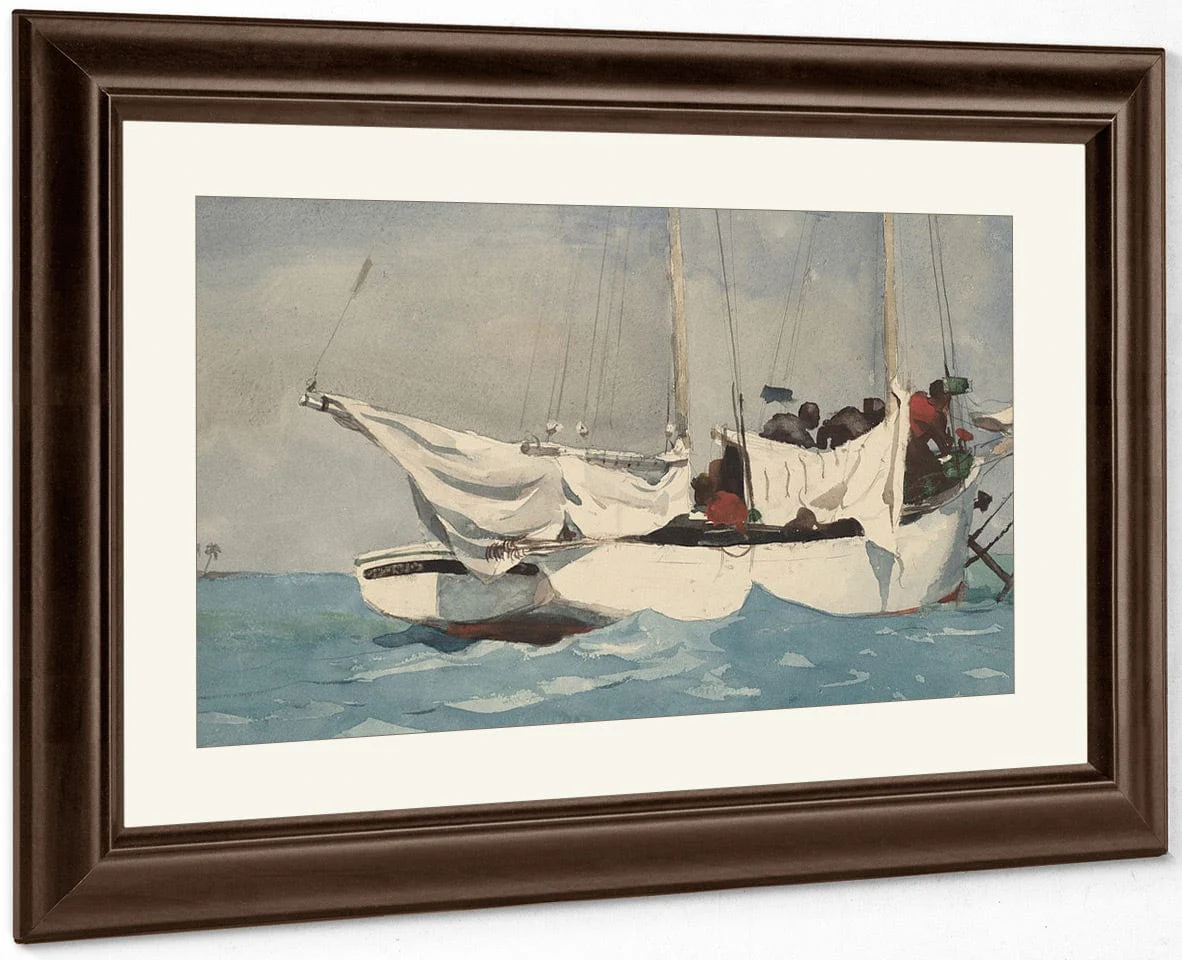 Key West, Hauling Anchor By Winslow Homer - Image 3