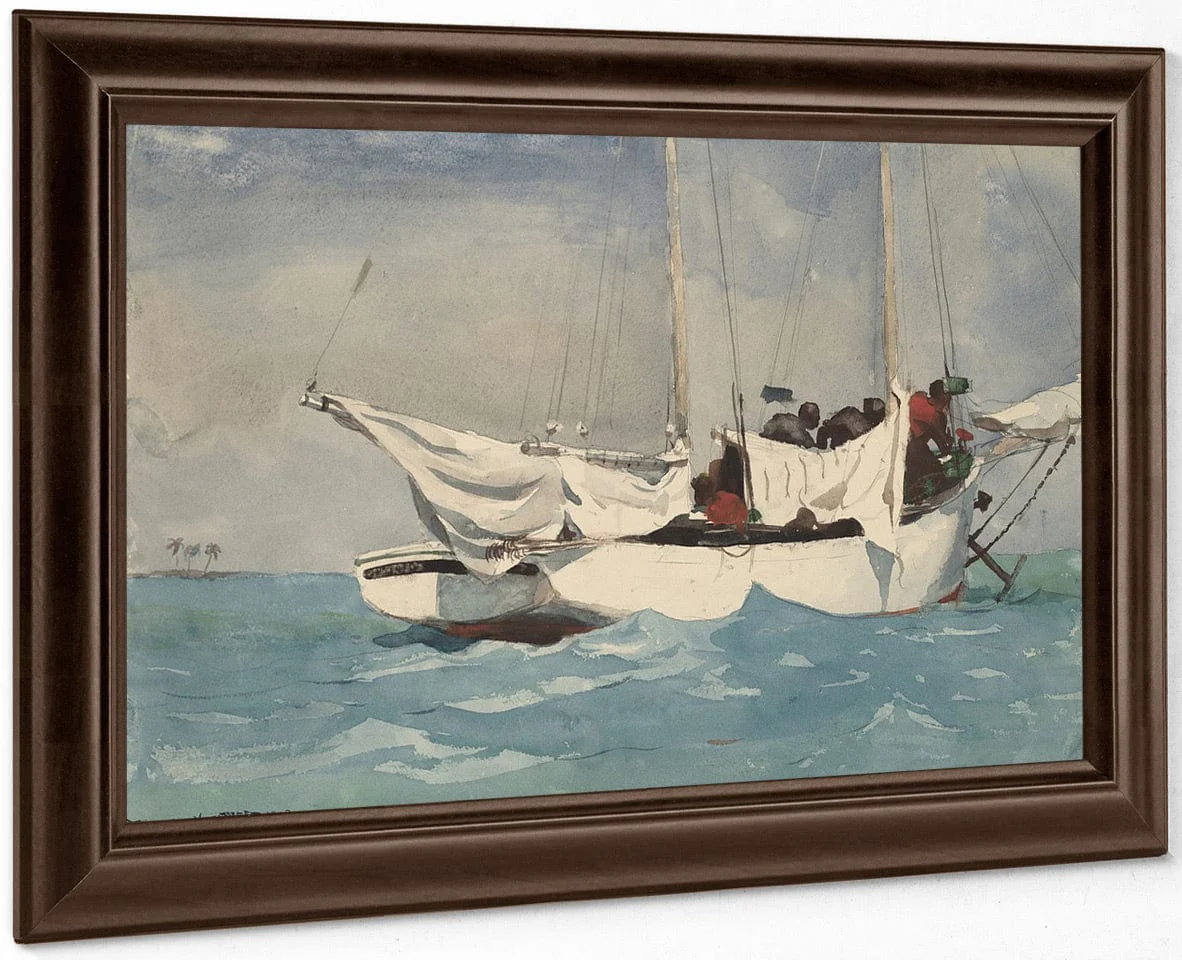 Key West, Hauling Anchor By Winslow Homer - Image 4