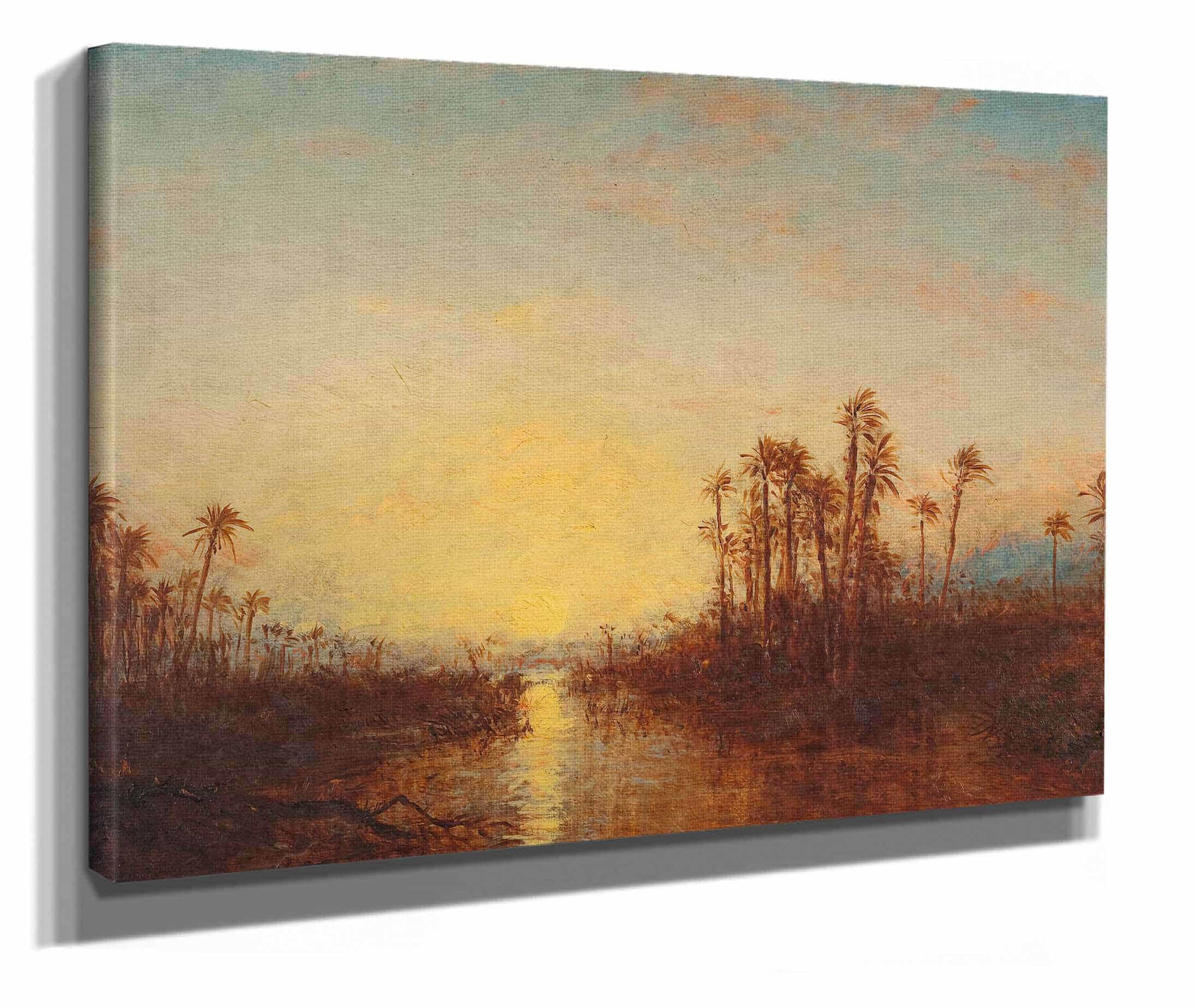 Khartoum Coucher De Soleil by Felix Ziem