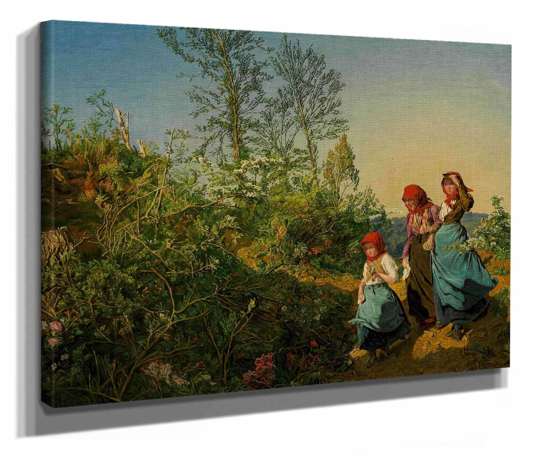 Kirchgang Im Fruhling by Ferdinand Georg Waldmuller