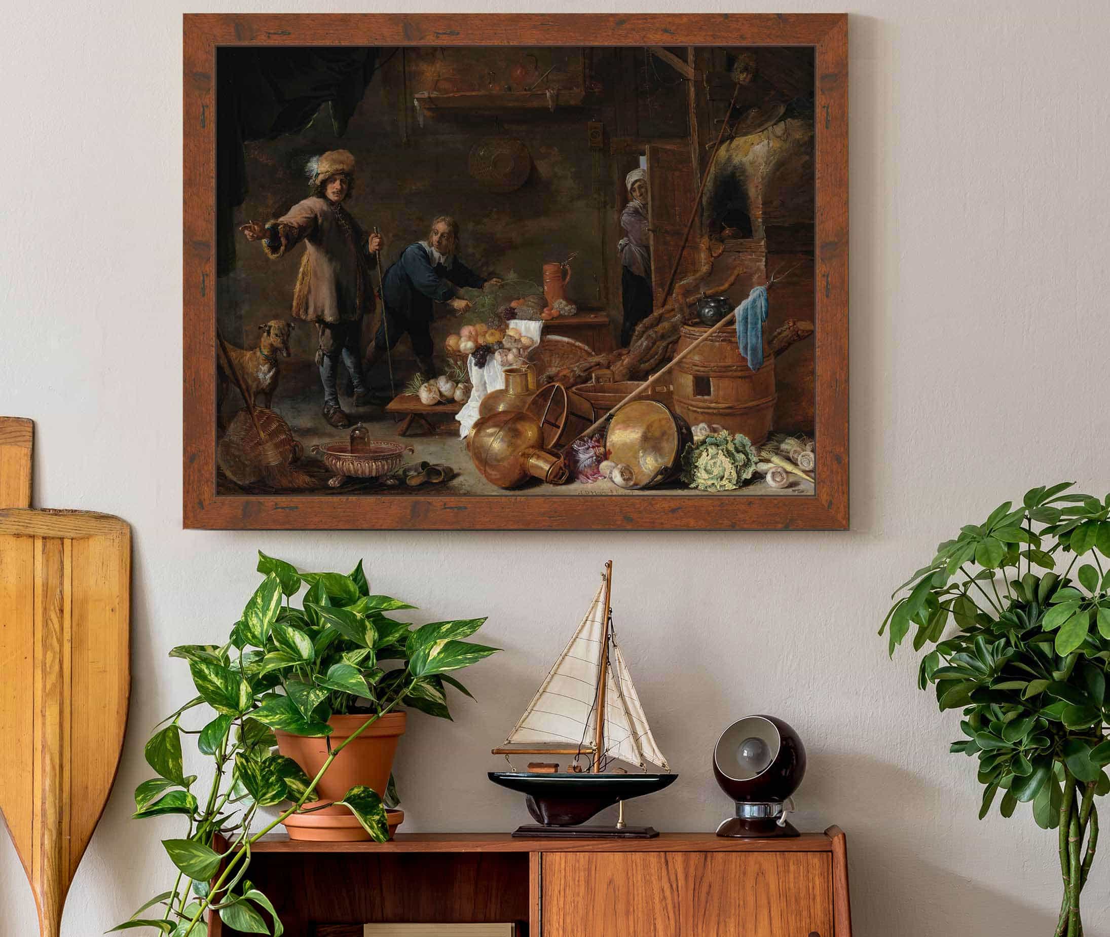 Kitchen Interior by David Teniers The Younger - Image 5