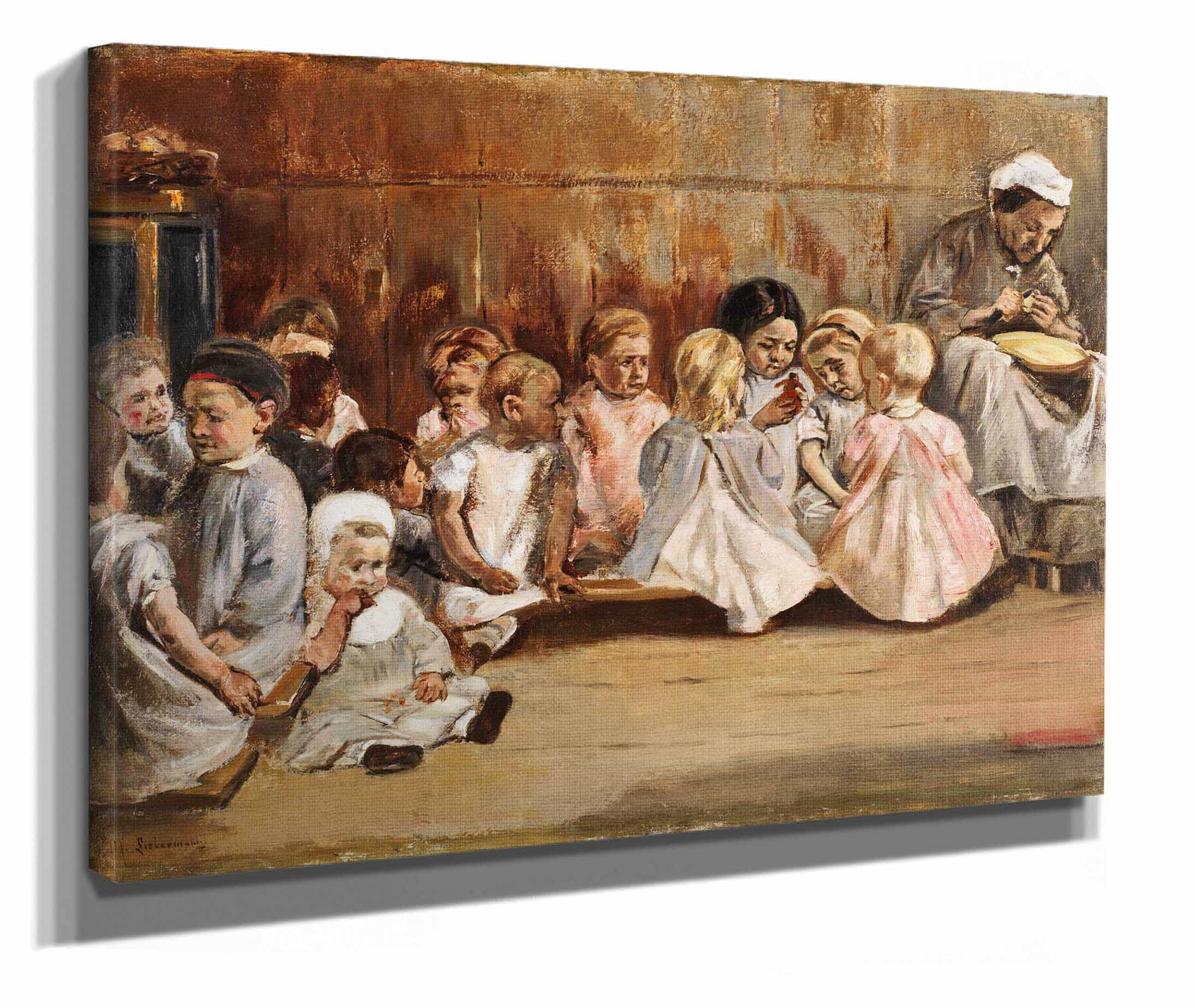 Kleinkinderschule by Max Liebermann - Image 2
