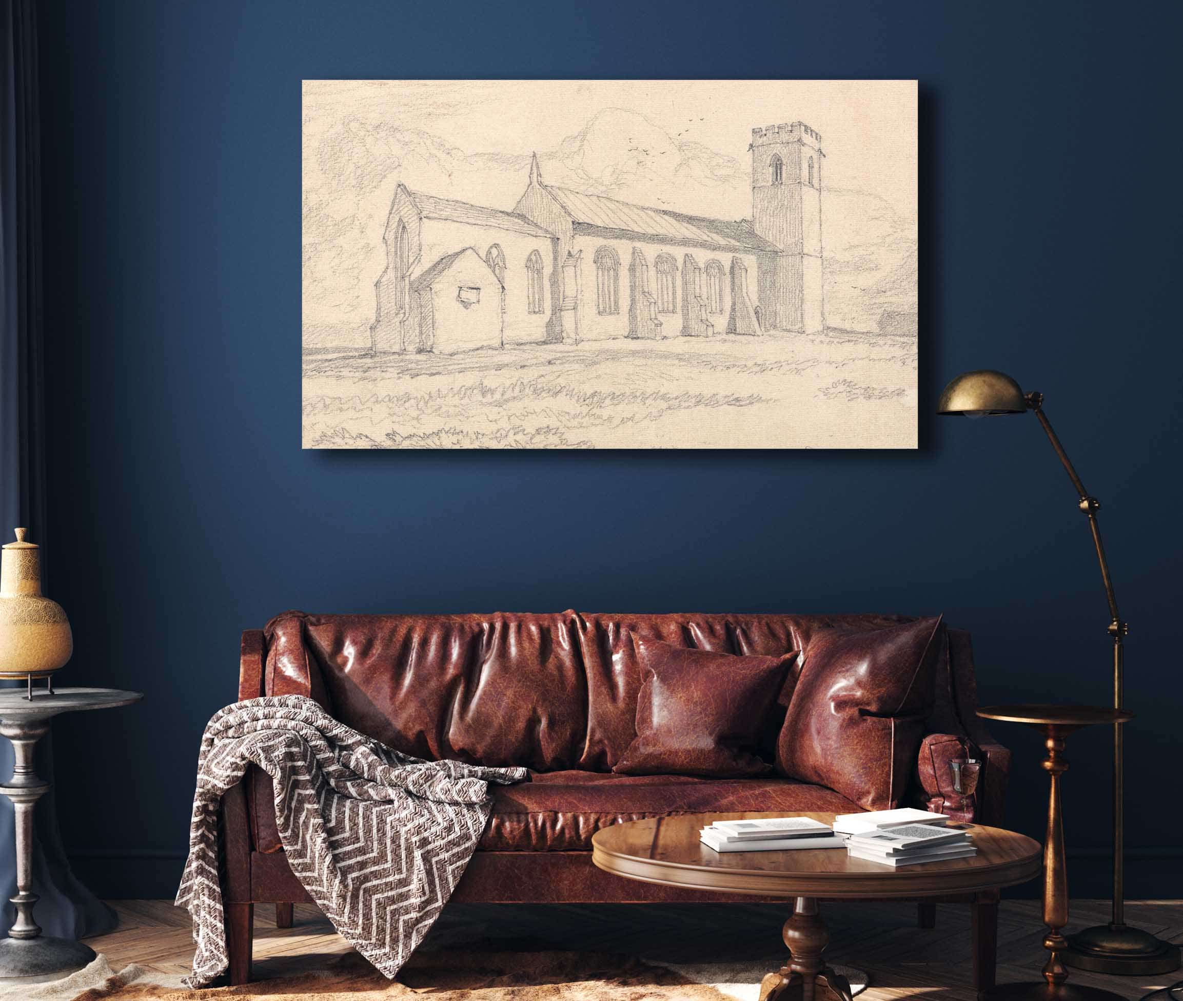 Knapton Church Norfolk From The North East by John Sell Cotman - Image 4