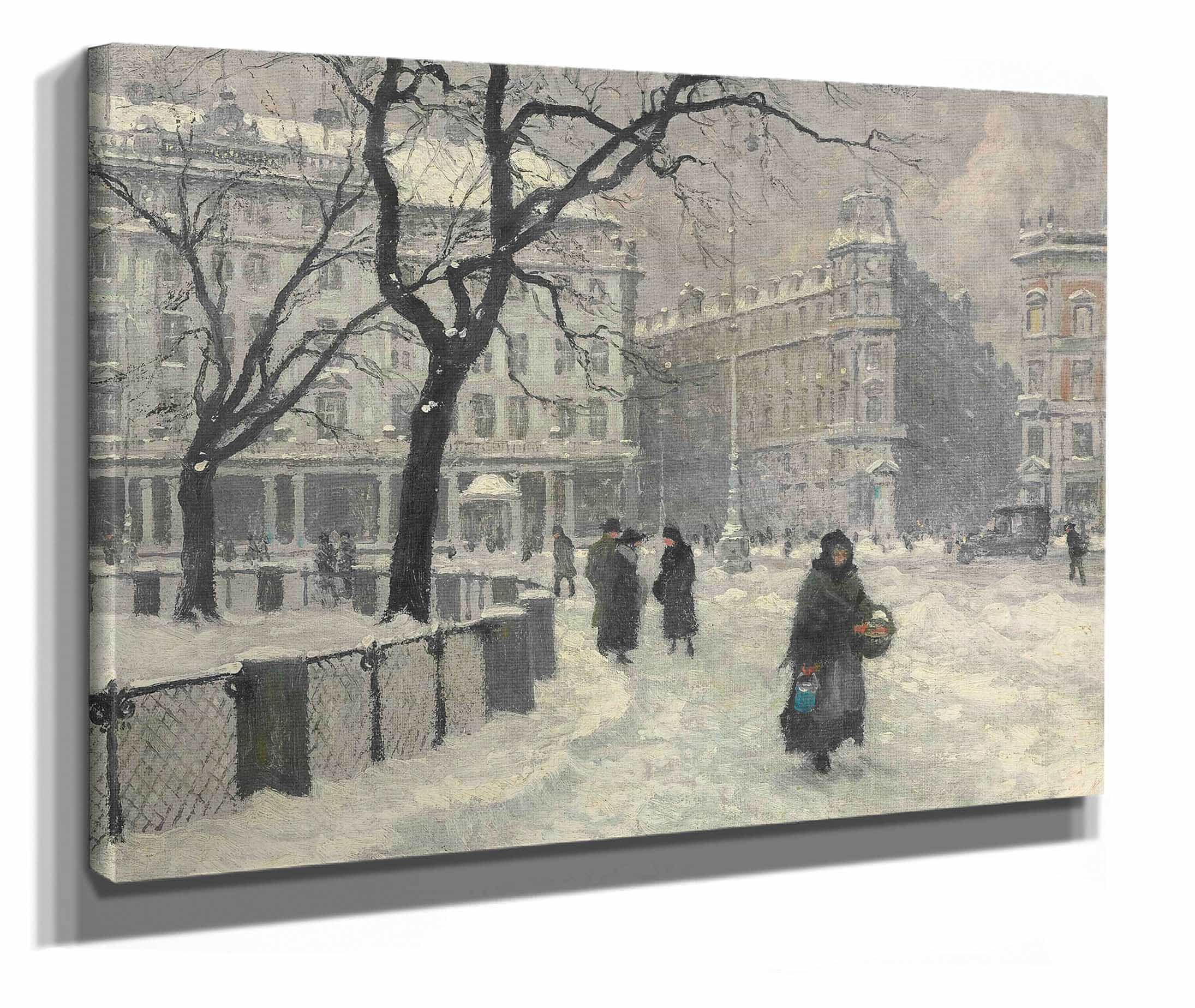 Kongens Nytorv Copenhagen In Winter by Paul Fischer - Image 2