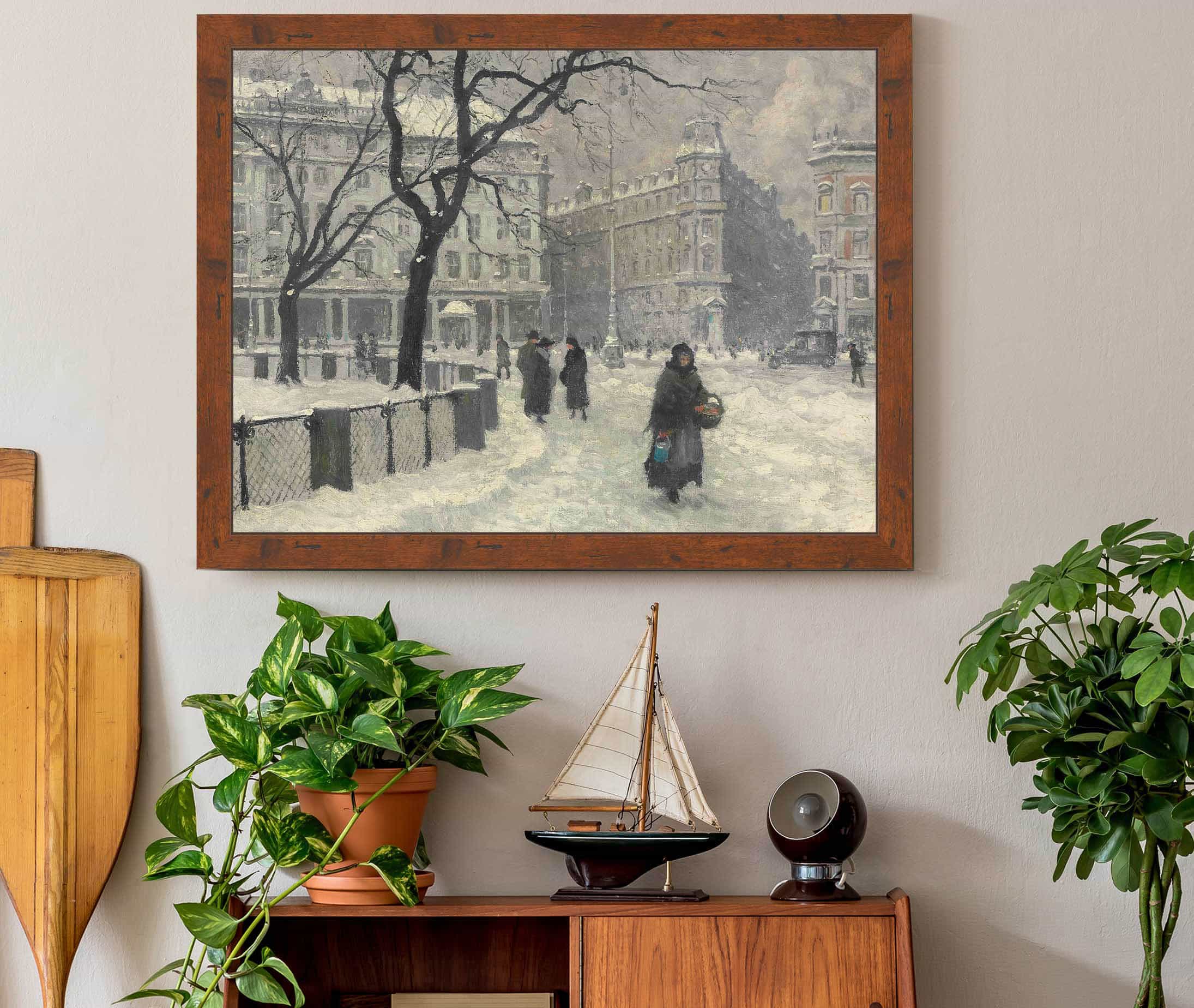 Kongens Nytorv Copenhagen In Winter by Paul Fischer - Image 3