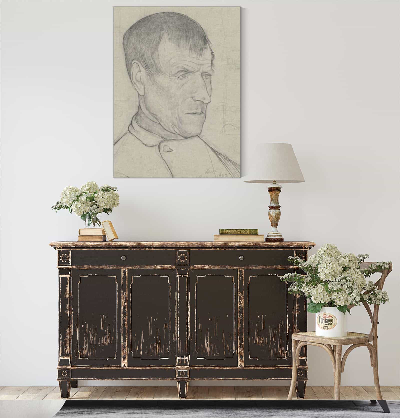 Kop Van Een Man Uit Laren by Richard Nicolaus Roland Holst - Image 4