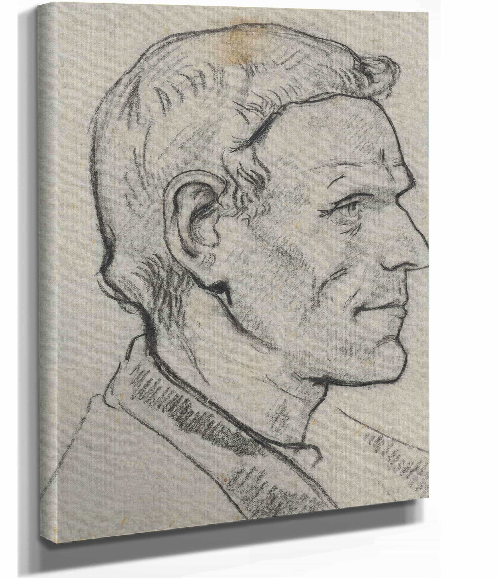 Kop Van Een Man Van Opzij by Richard Nicolaus Roland Holst - Image 2