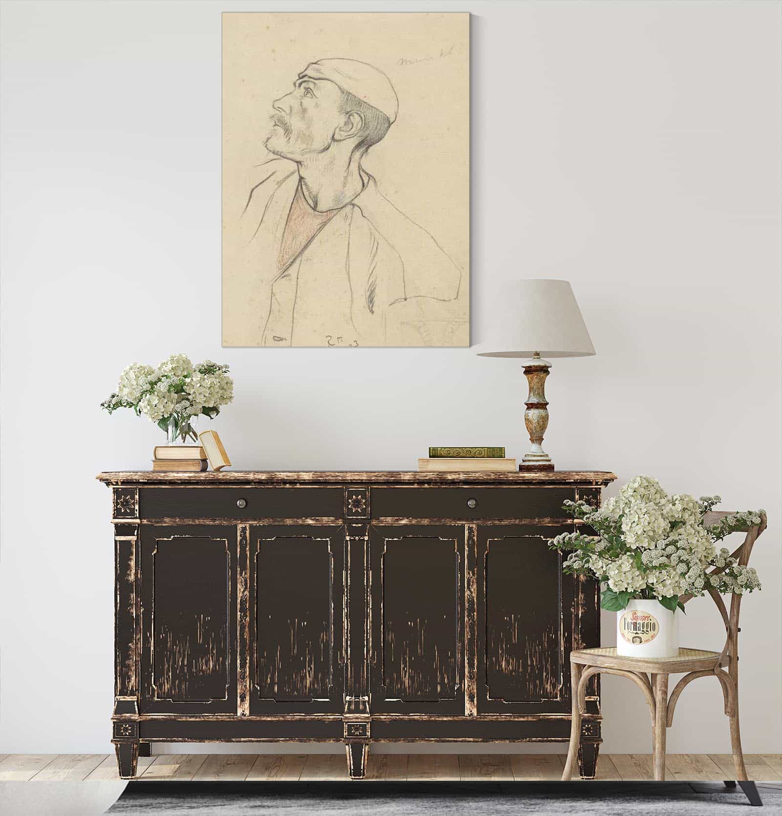 Kop Van Een Omhoog Kijkende Man by Richard Nicolaus Roland Holst - Image 4