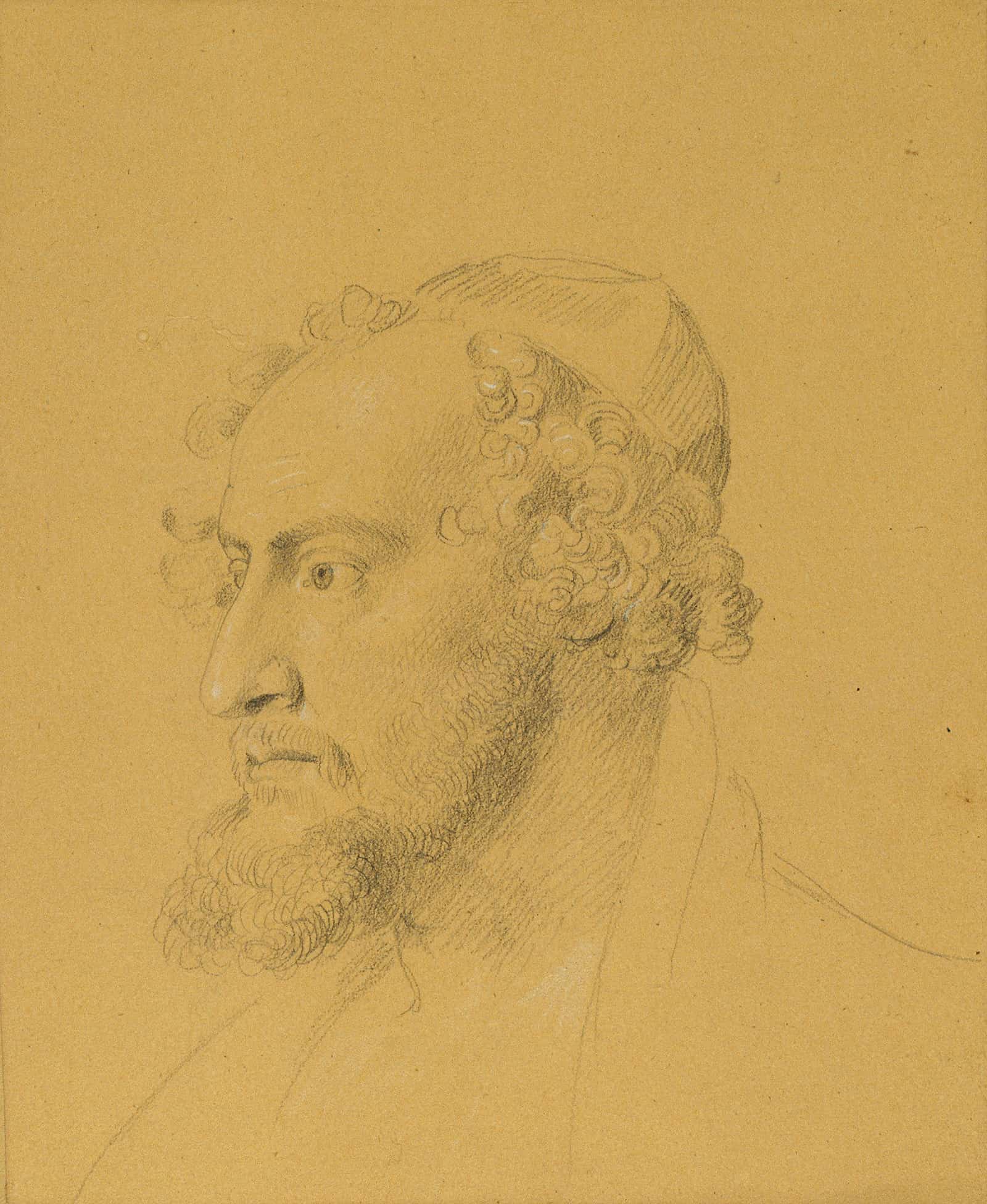 Kopfstudie Eines Bartigen by Johann Peter Krafft - Image 2