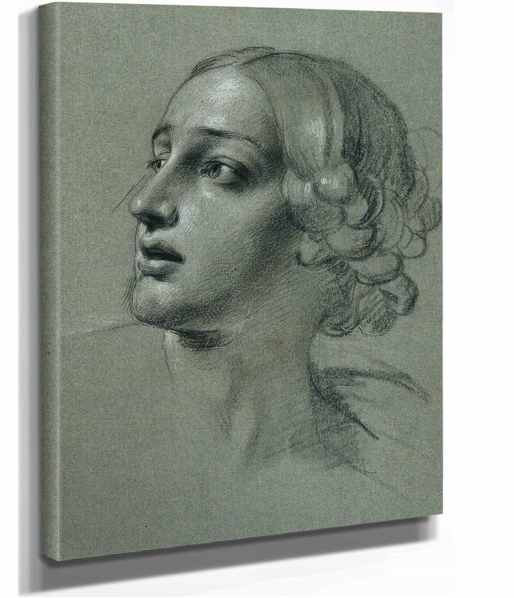 Kopfstudie Zu Arindal Und Daura by Johann Peter Krafft - Image 2