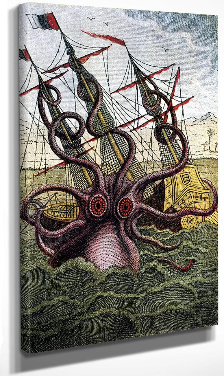Kraken Pulpo Calamar By Pierre Denys De Montfort