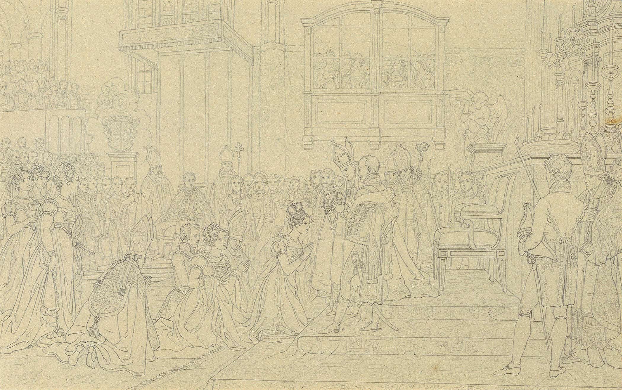 Kronung Der Kaiserin Carolina Augusta In Pressburg by Johann Peter Krafft - Image 2