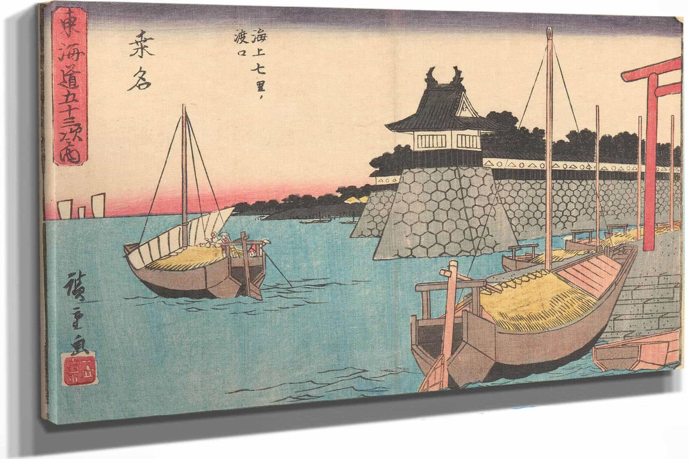 Kuwana by Ando Hiroshige - Image 6
