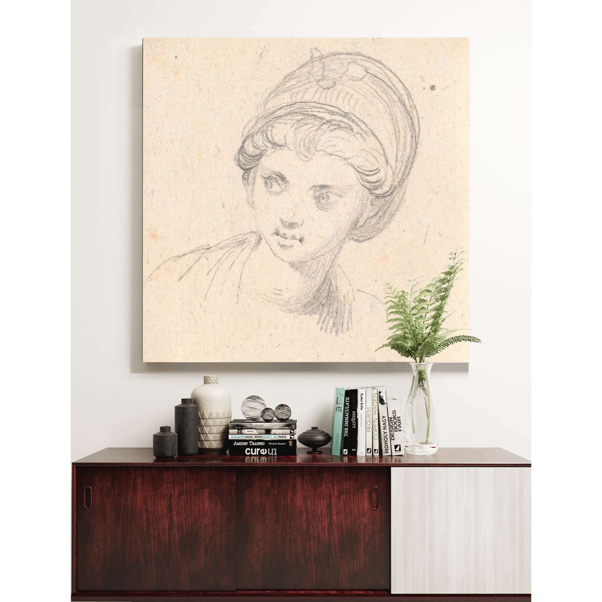 Kvindehoved Med Turban by Jens Juel - Image 5