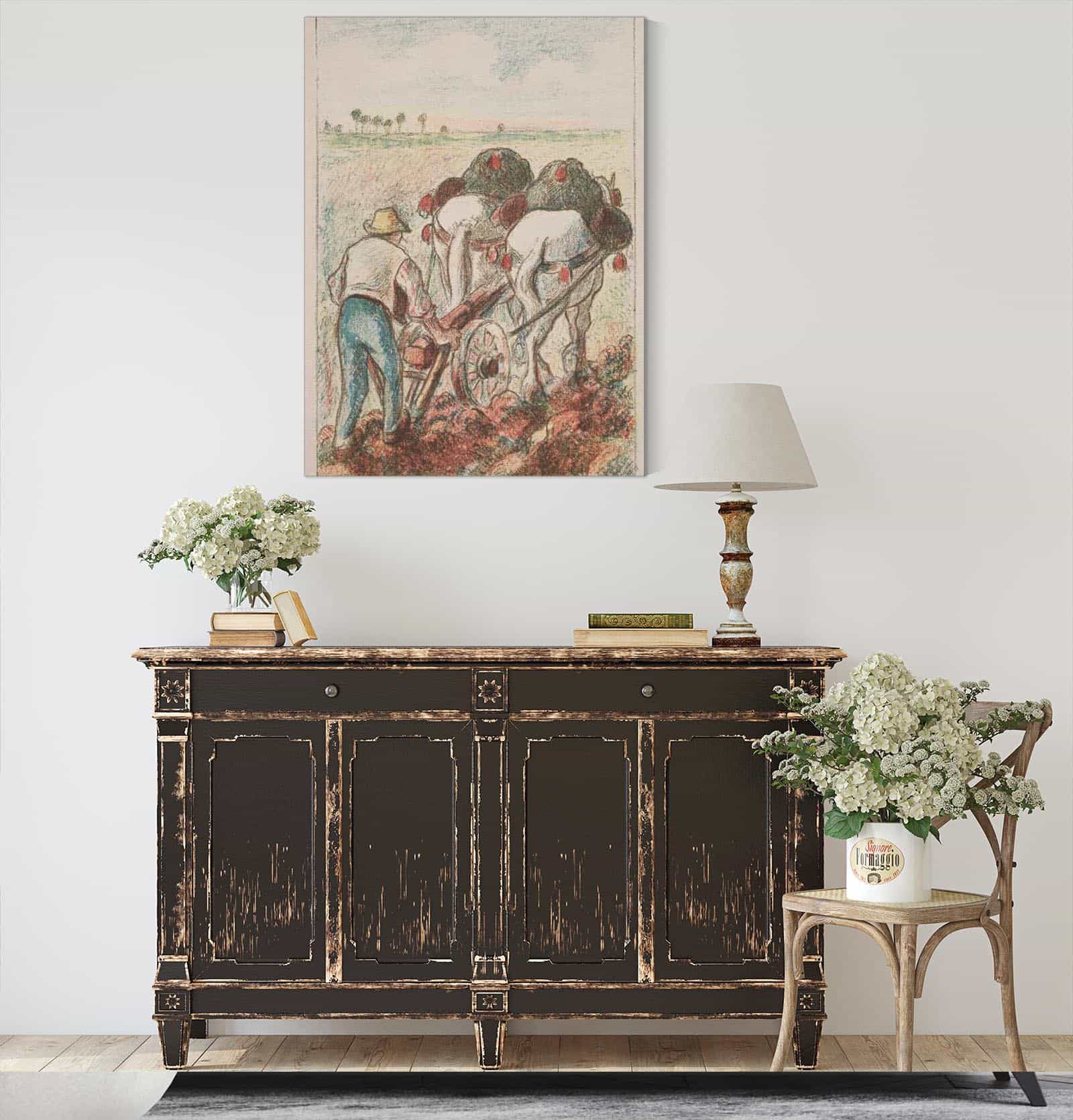 La Charrue by Camille Pissarro - Image 4