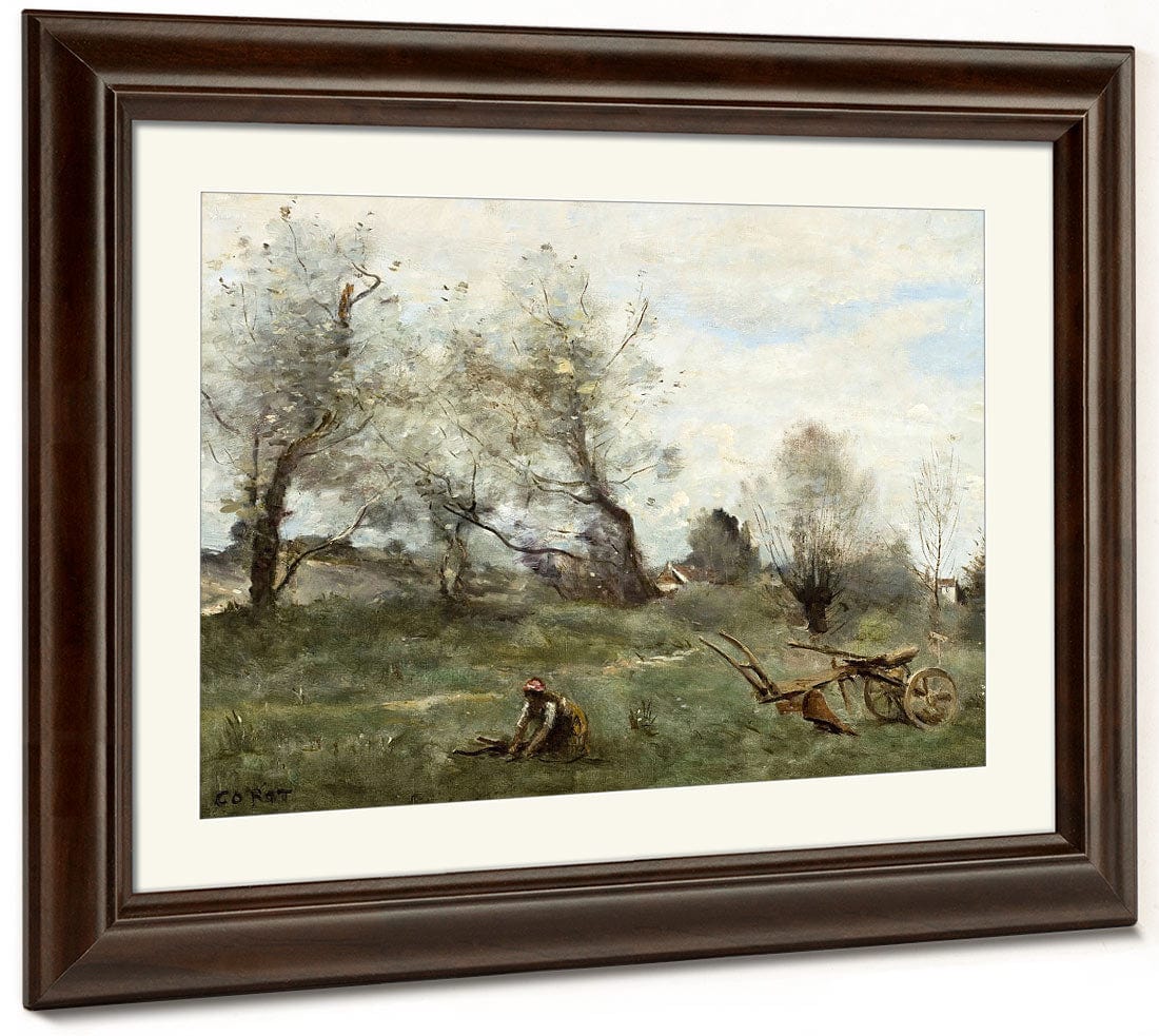 La Charrue (The Plow) By Jean Baptiste Camille Corot - Image 3