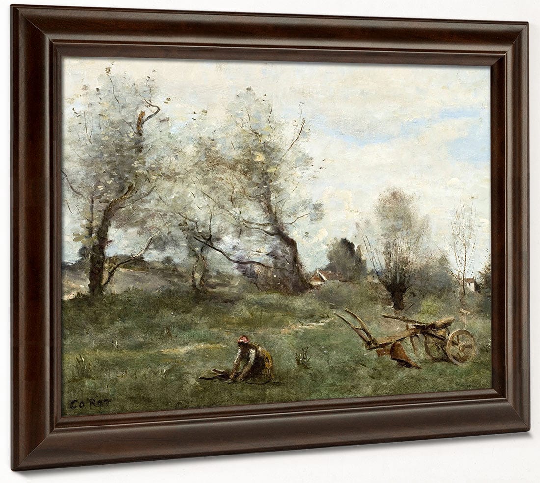 La Charrue (The Plow) By Jean Baptiste Camille Corot - Image 4