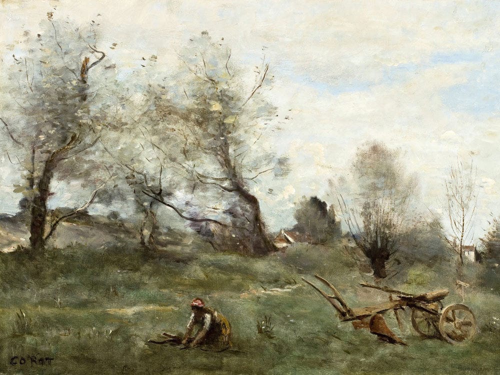 La Charrue (The Plow) By Jean Baptiste Camille Corot - Image 5