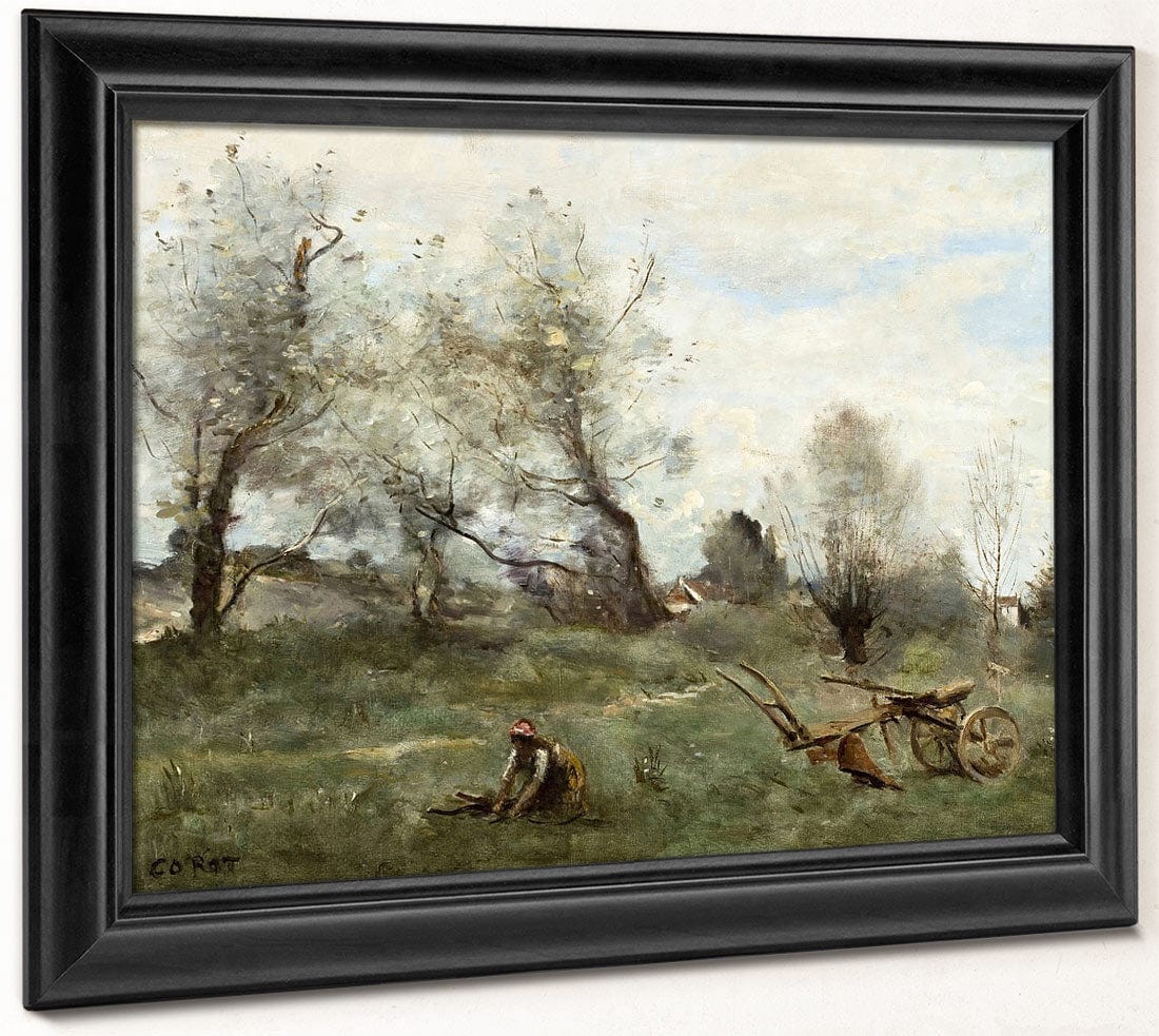 La Charrue (The Plow) By Jean Baptiste Camille Corot - Image 6