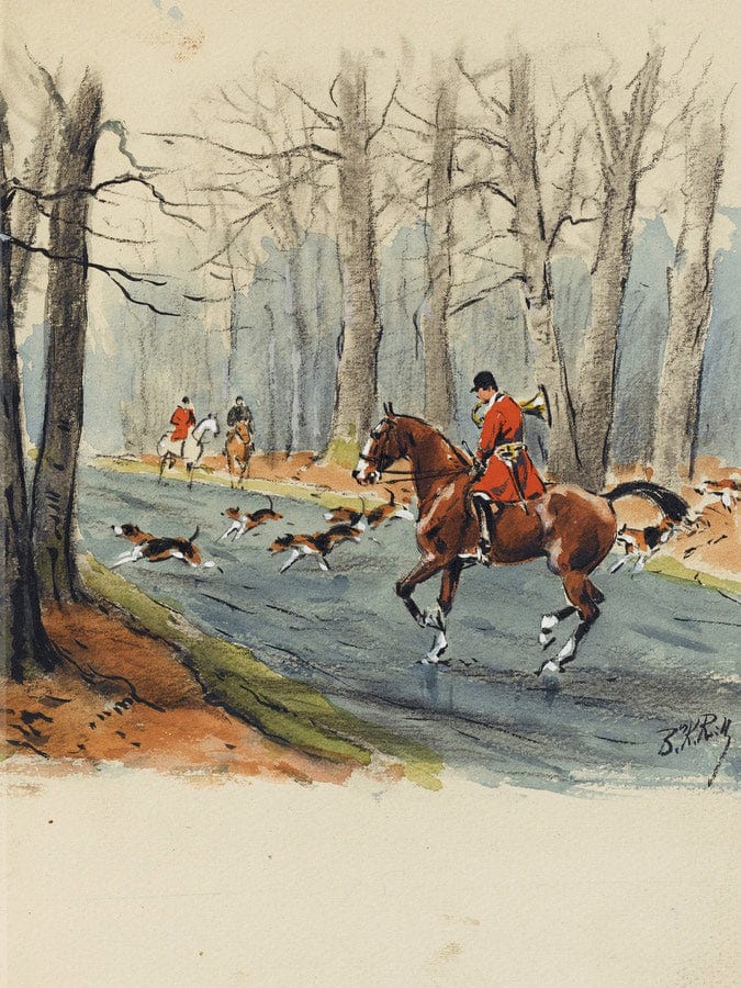 La Chasse A Courre, Guide De L'invitê. S.L. [Paris], La Bonne Compagnie, 1951. By Karl Ouren - Image 5