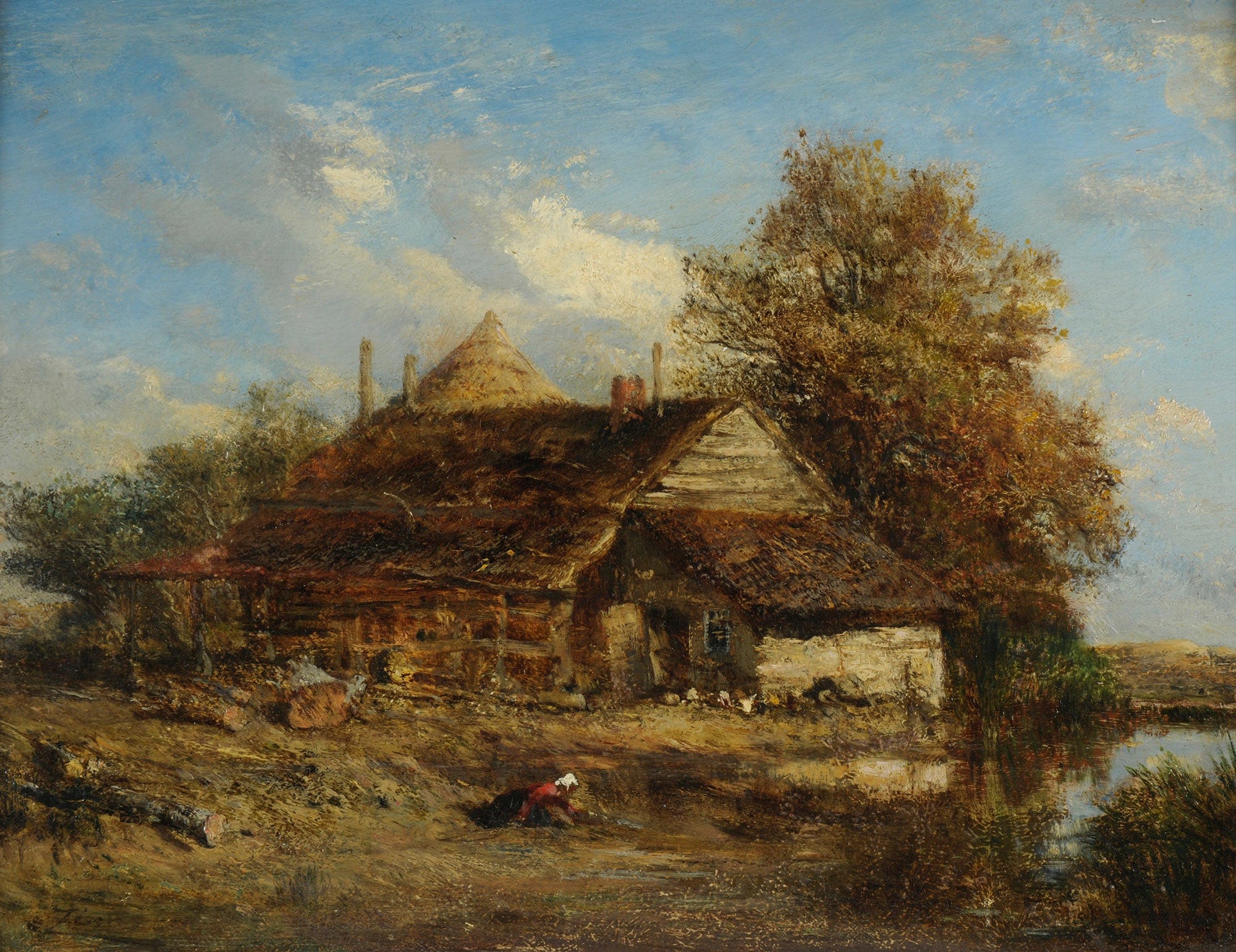 La Chaumiere by Felix Ziem - Image 2