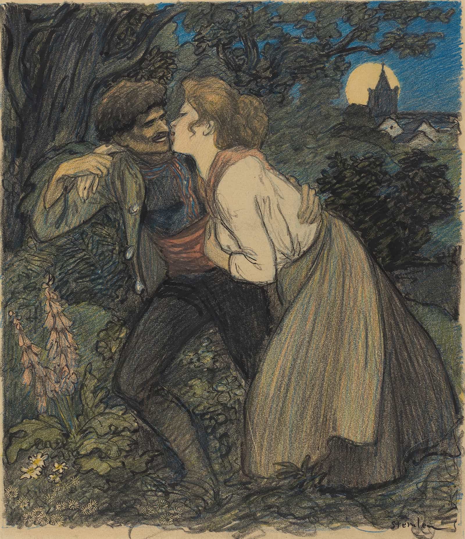 La Chienne Au Loup by Theophile Alexandre Steinlen - Image 2