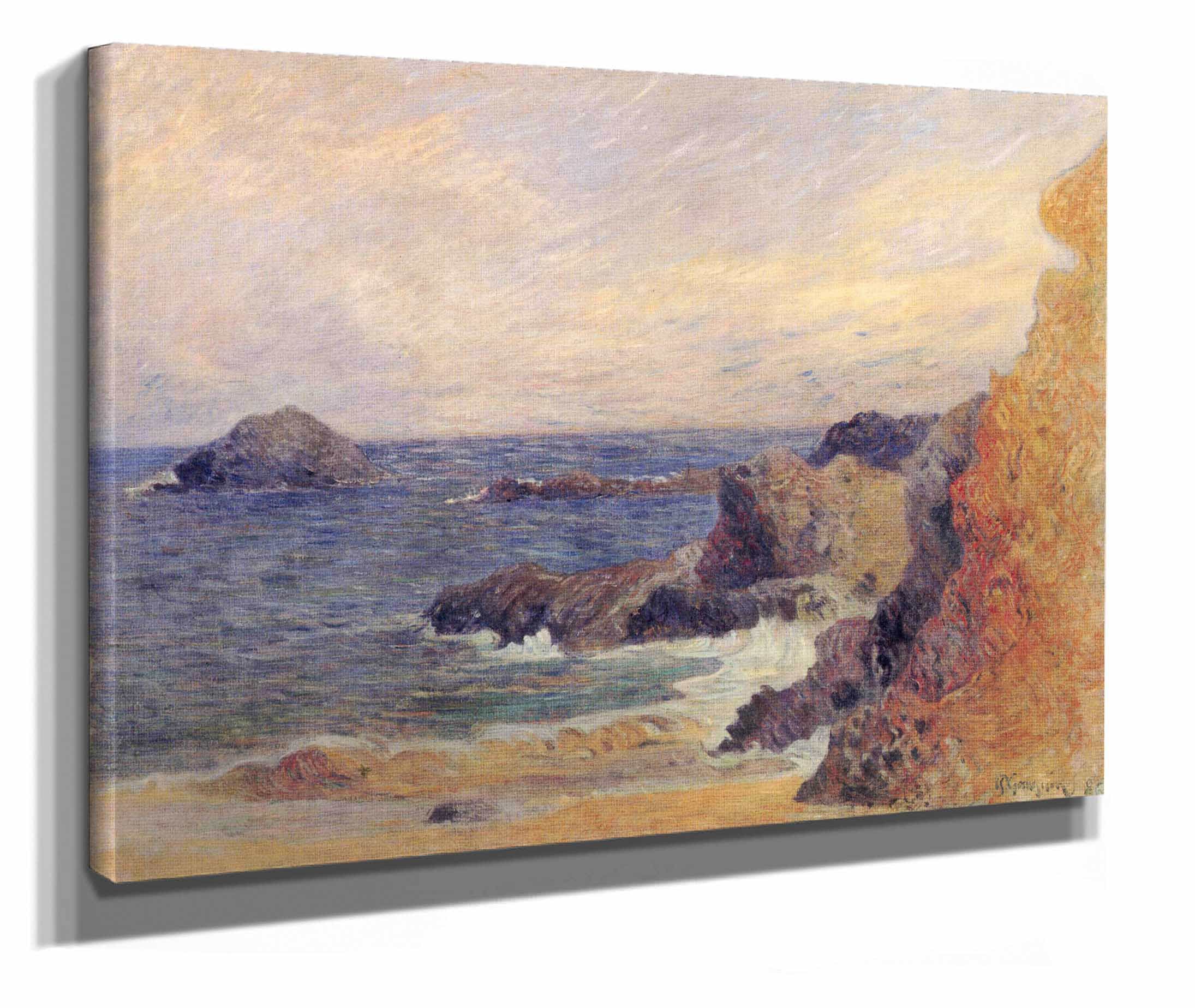 La Cote Rocheuse Ou Rochers Au Bord De La Mer by Paul Gauguin - Image 2
