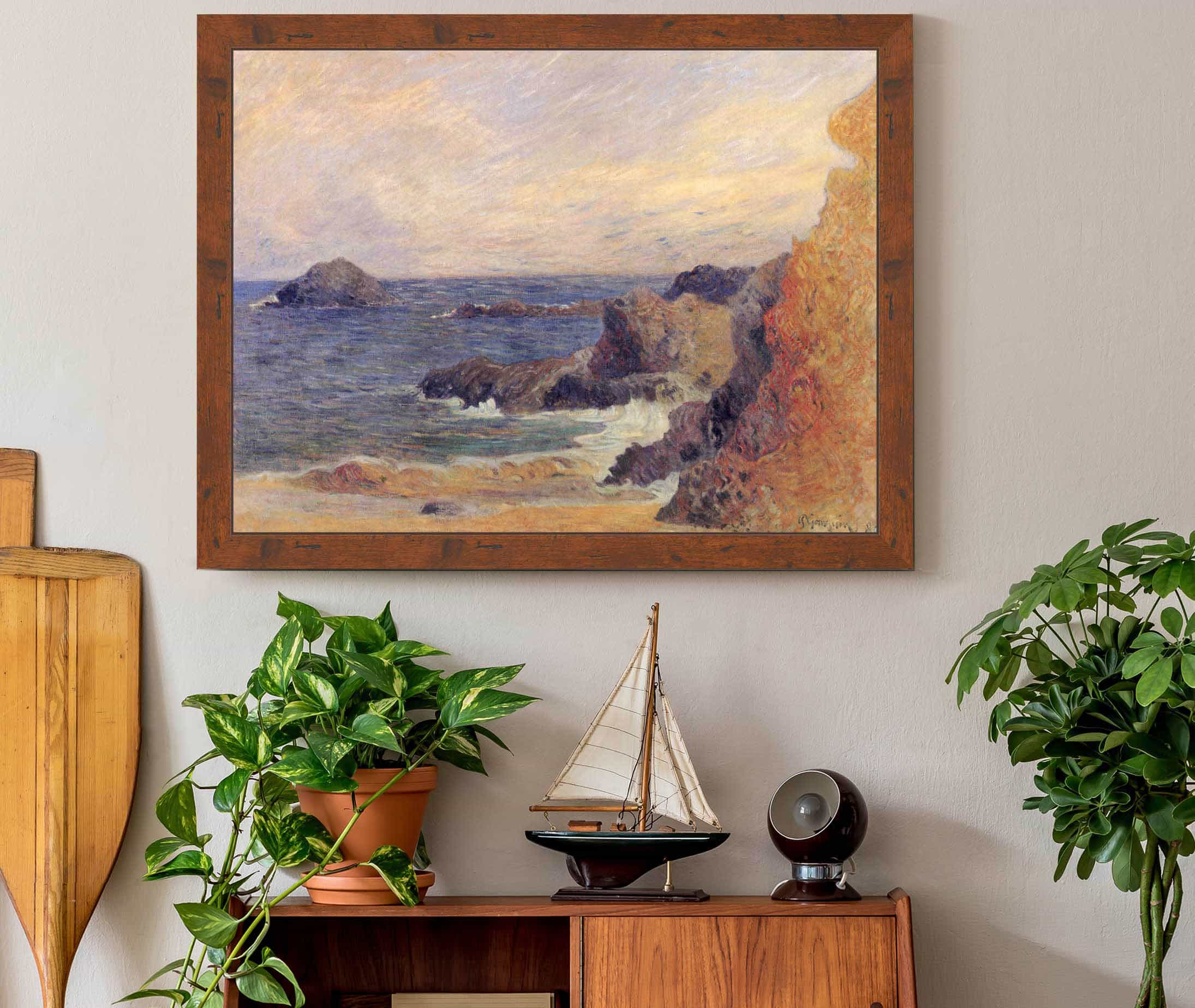 La Cote Rocheuse Ou Rochers Au Bord De La Mer by Paul Gauguin - Image 3