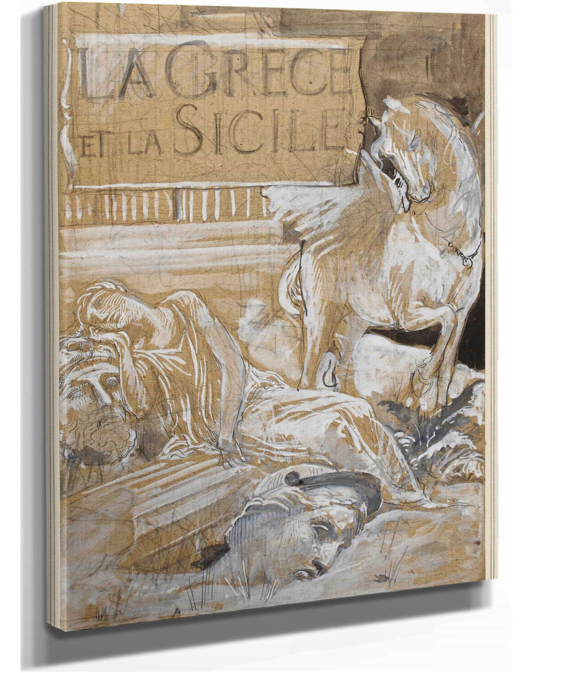 La Crece Et La Sicile by Luc Olivier Merson - Image 3
