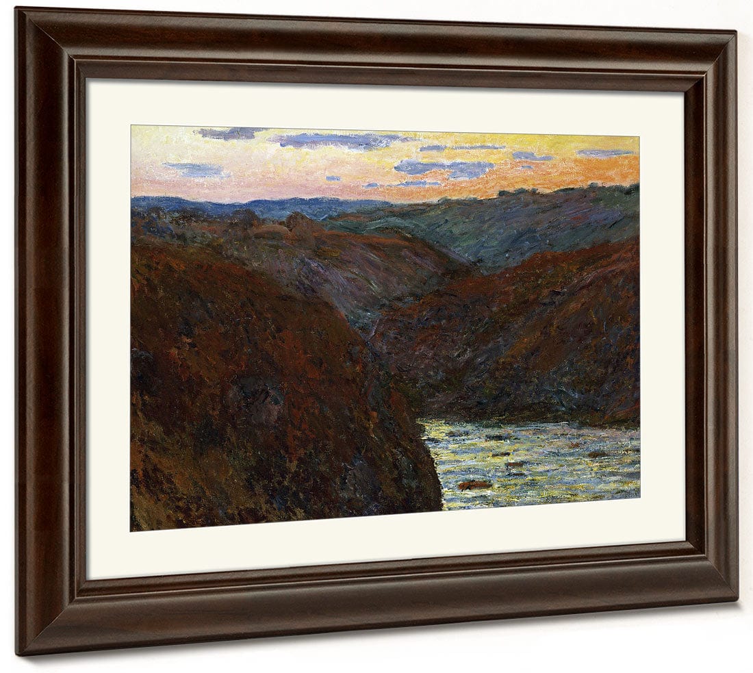 La Creuse, Sunset By Claude Monet - Image 3