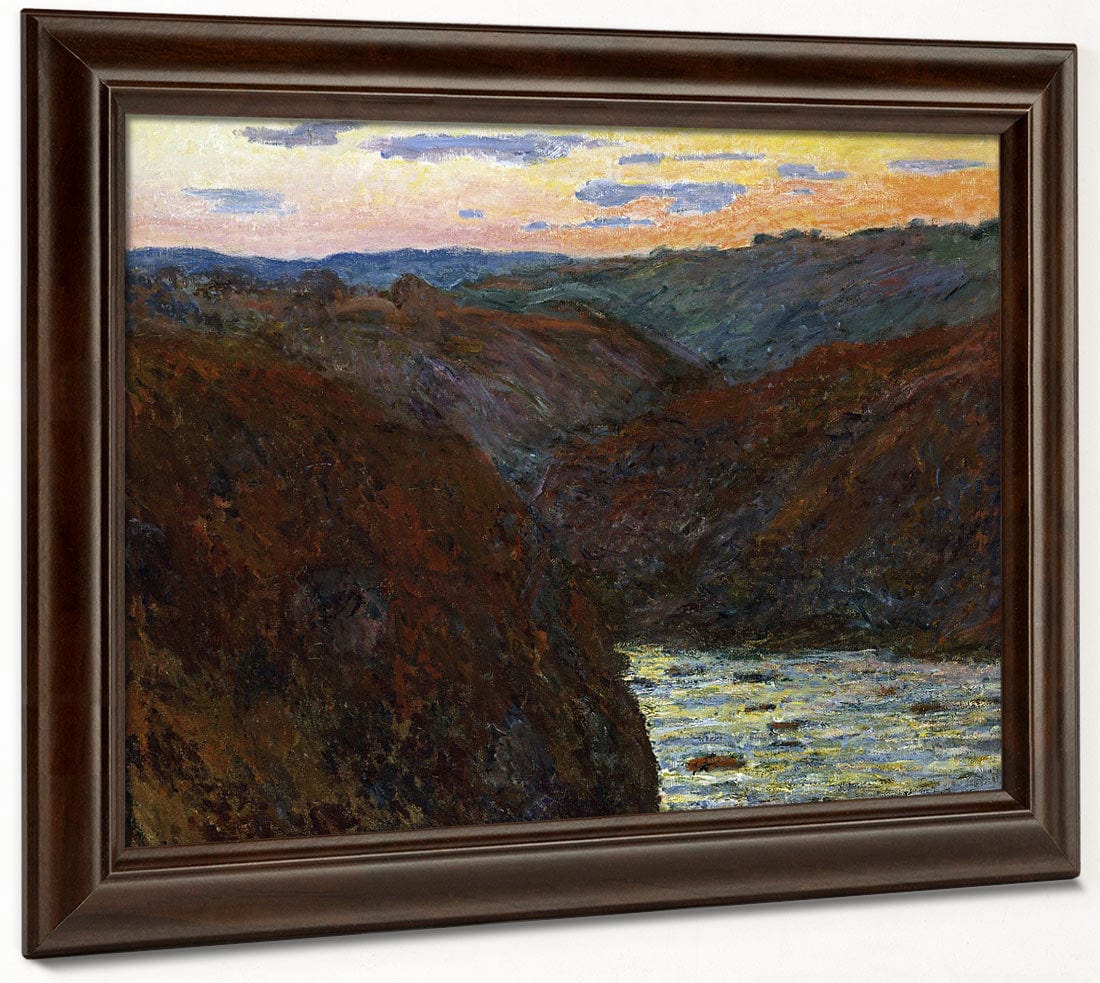 La Creuse, Sunset By Claude Monet - Image 4