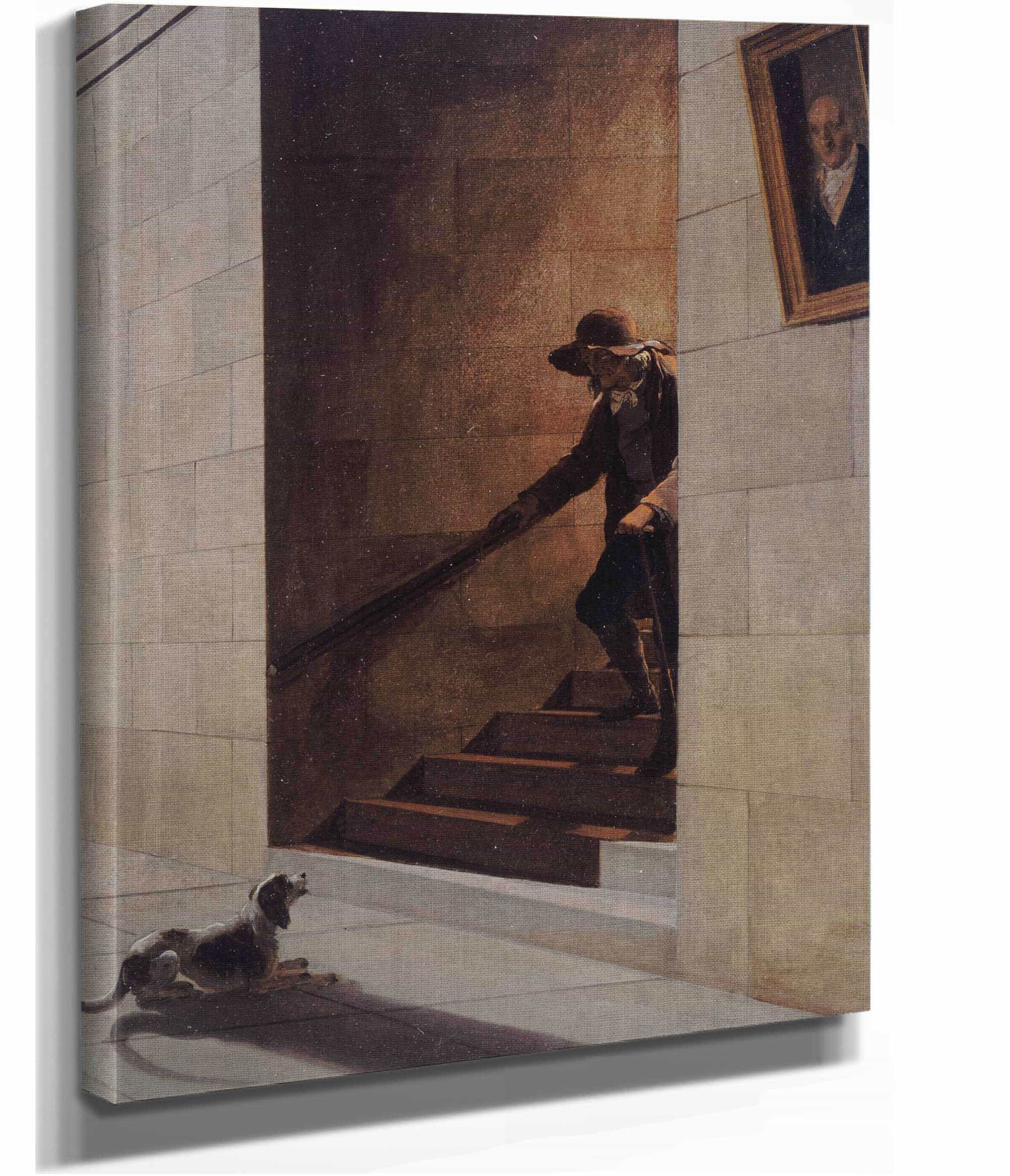 La Descente De Lescalier by Louis Leopold Boilly - Image 2