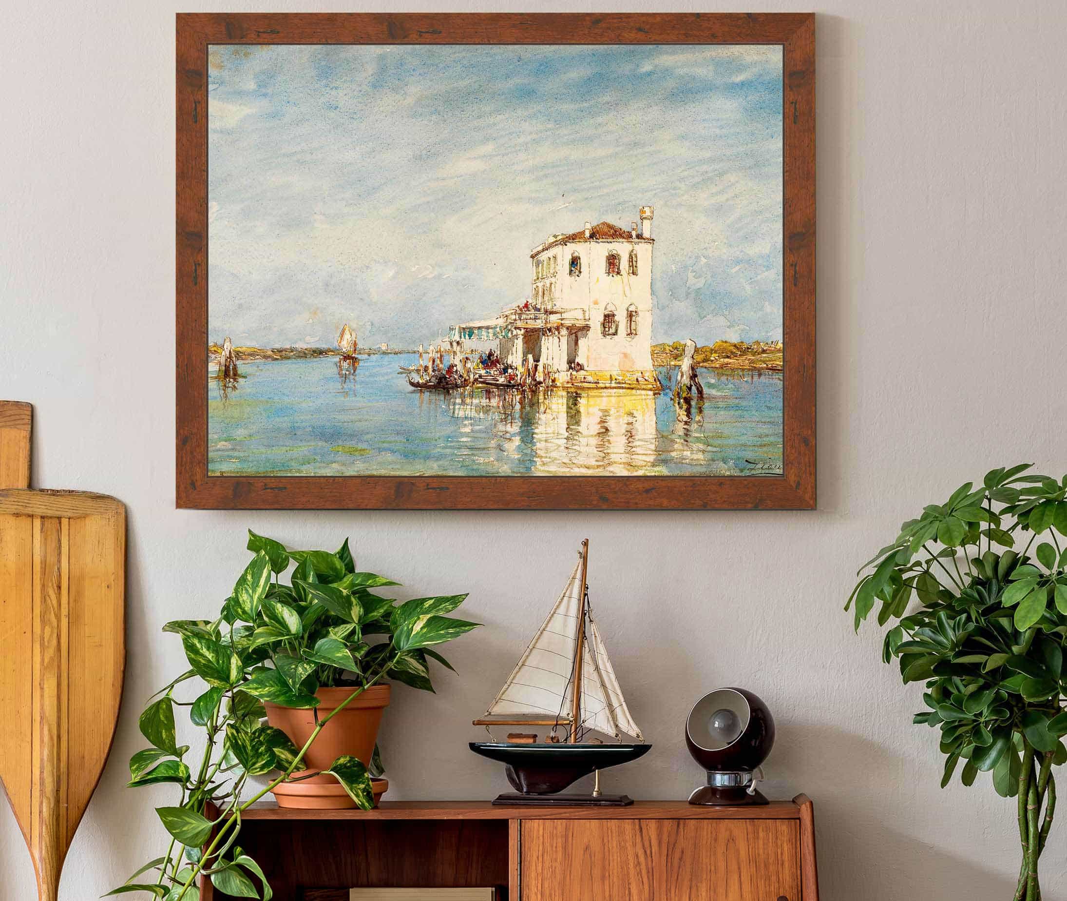 La Douane A Venise by Felix Ziem - Image 3