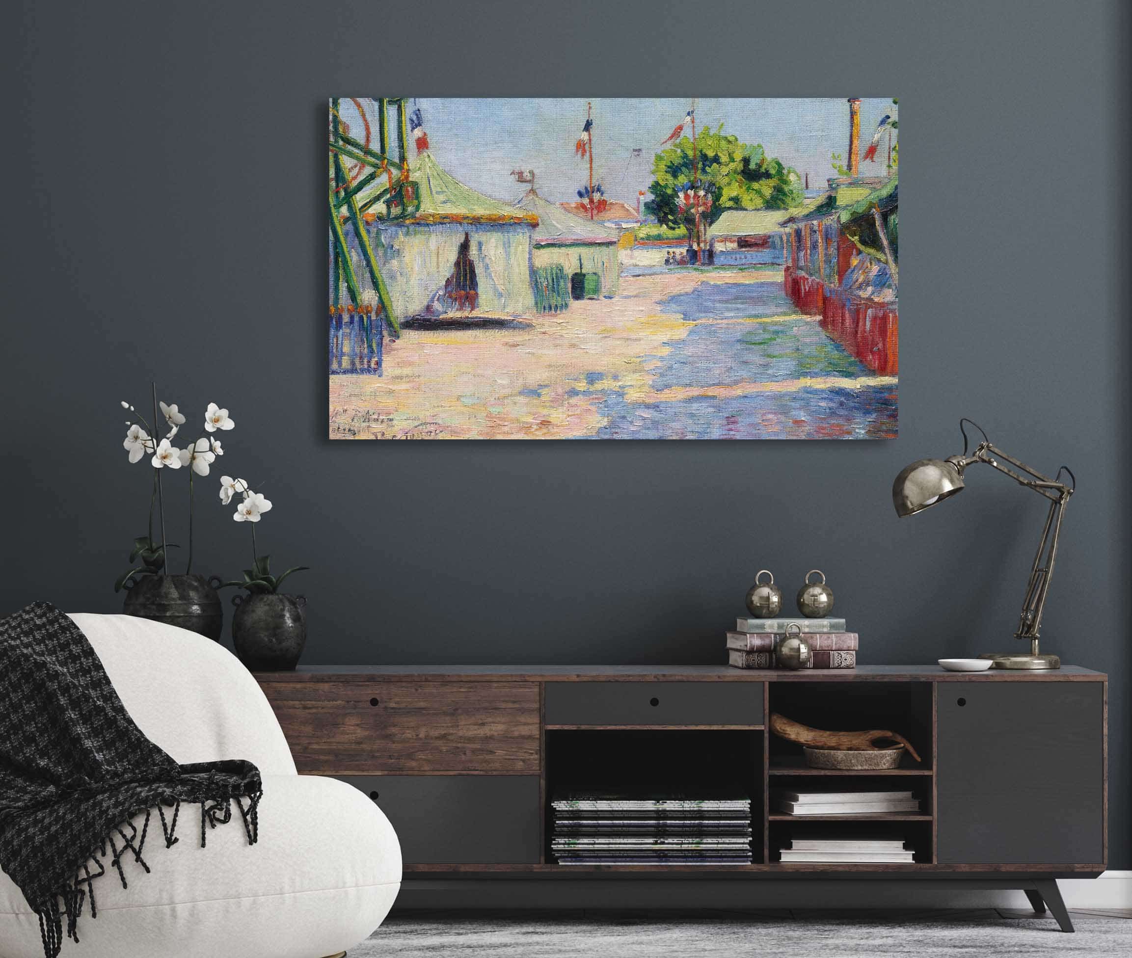 La Fete Dasnieres by Paul Signac - Image 5