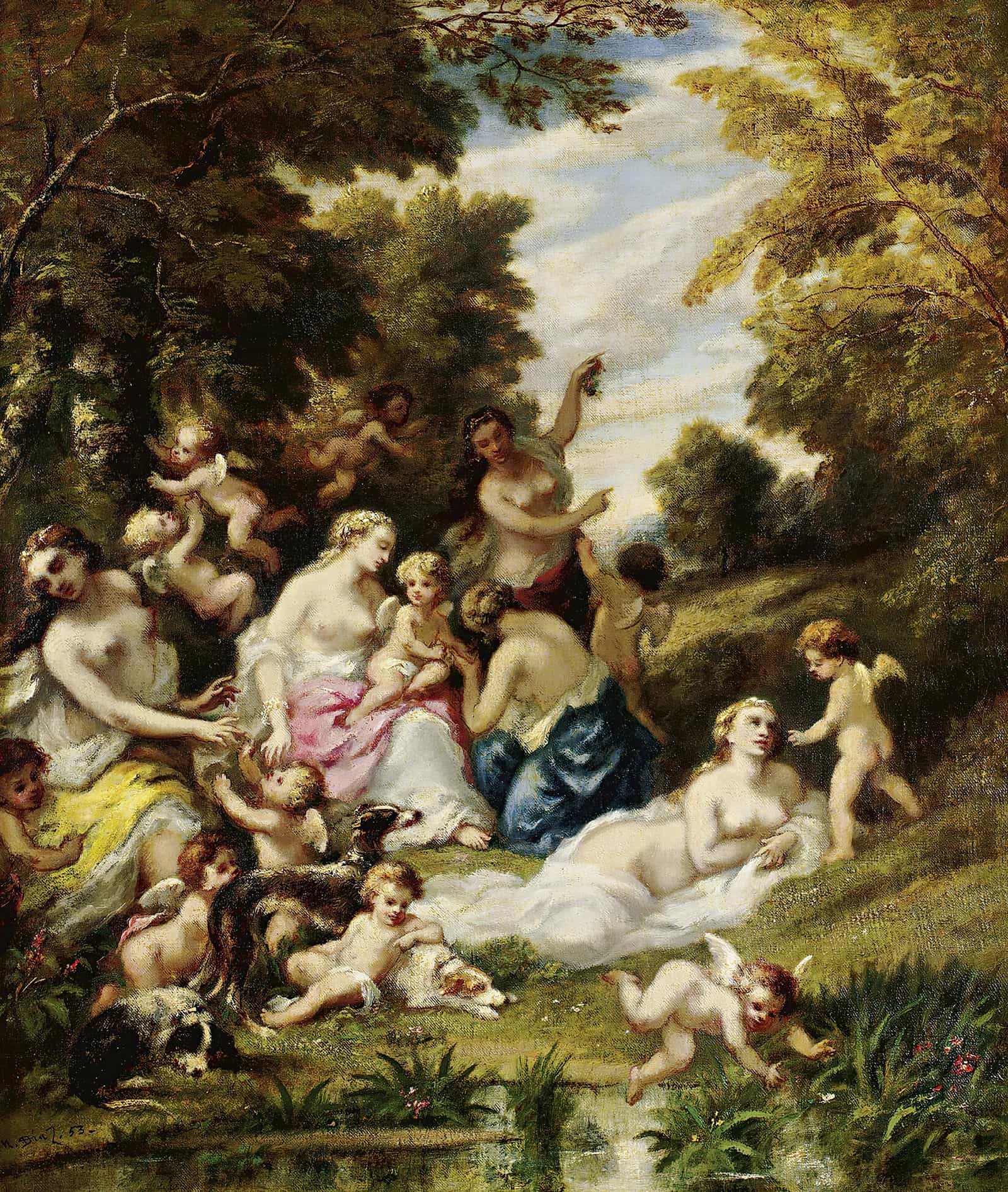 La Fete Des Amours by Narcisse Virgile Diaz De La Pena