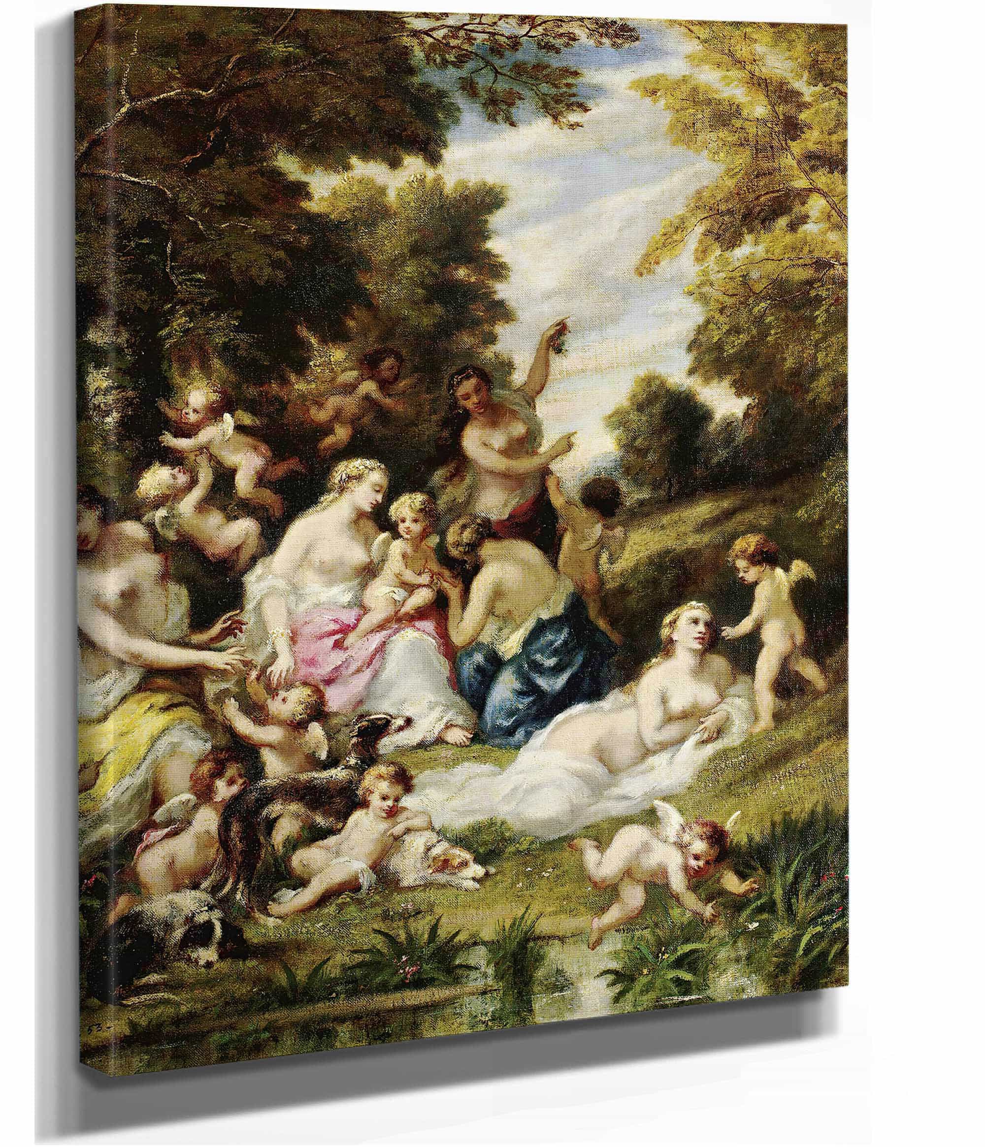 La Fete Des Amours by Narcisse Virgile Diaz De La Pena - Image 2