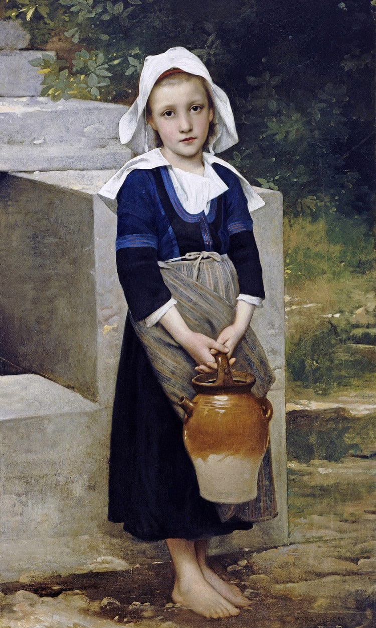 La Fille D'eau By William Adolphe Bouguereau - Image 5