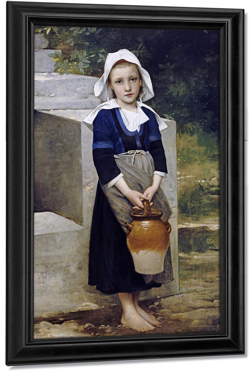 La Fille D'eau By William Adolphe Bouguereau - Image 6