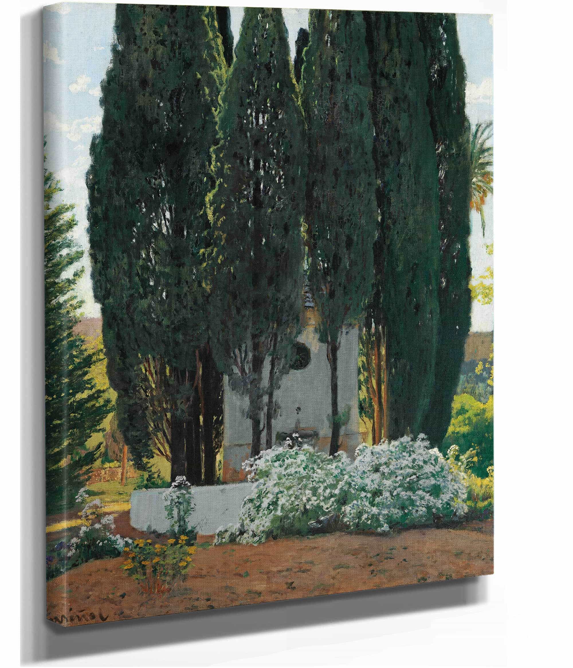 La Fuente De Los Cipreses The Cypress Fountain by Santiago Rusinol - Image 2