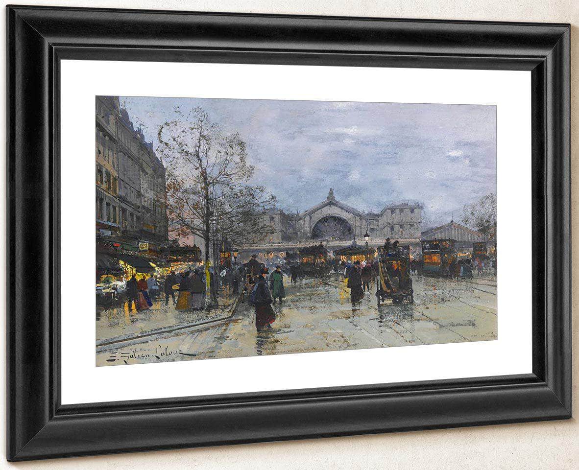 La Gare De Lest By Eugene Galien Laloue - Image 2