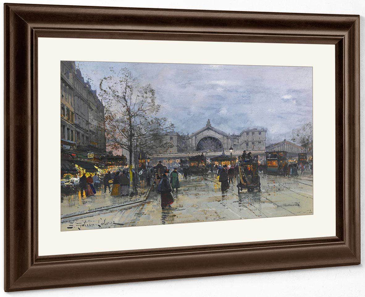 La Gare De Lest By Eugene Galien Laloue - Image 4