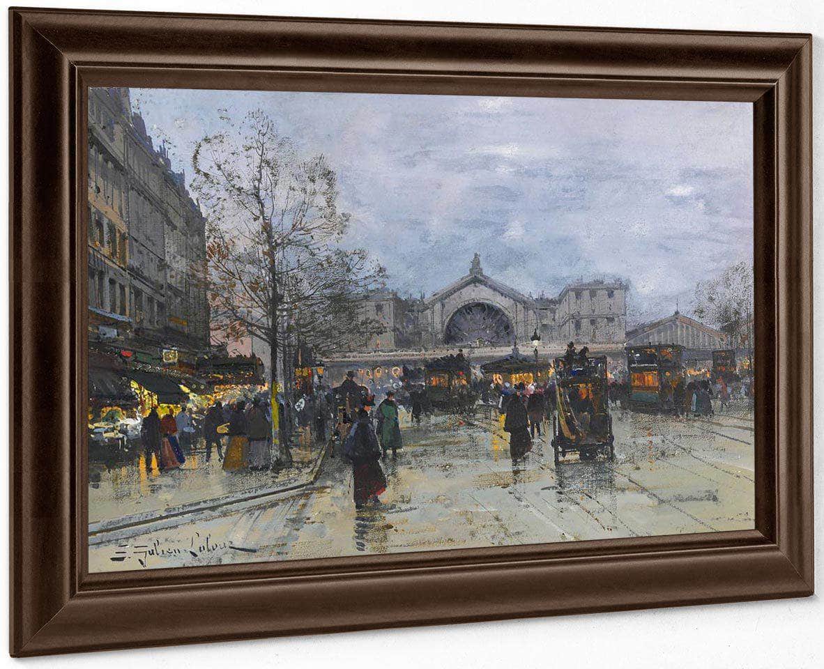 La Gare De Lest By Eugene Galien Laloue - Image 5