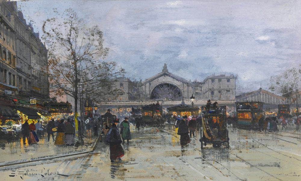 La Gare De Lest By Eugene Galien Laloue - Image 6