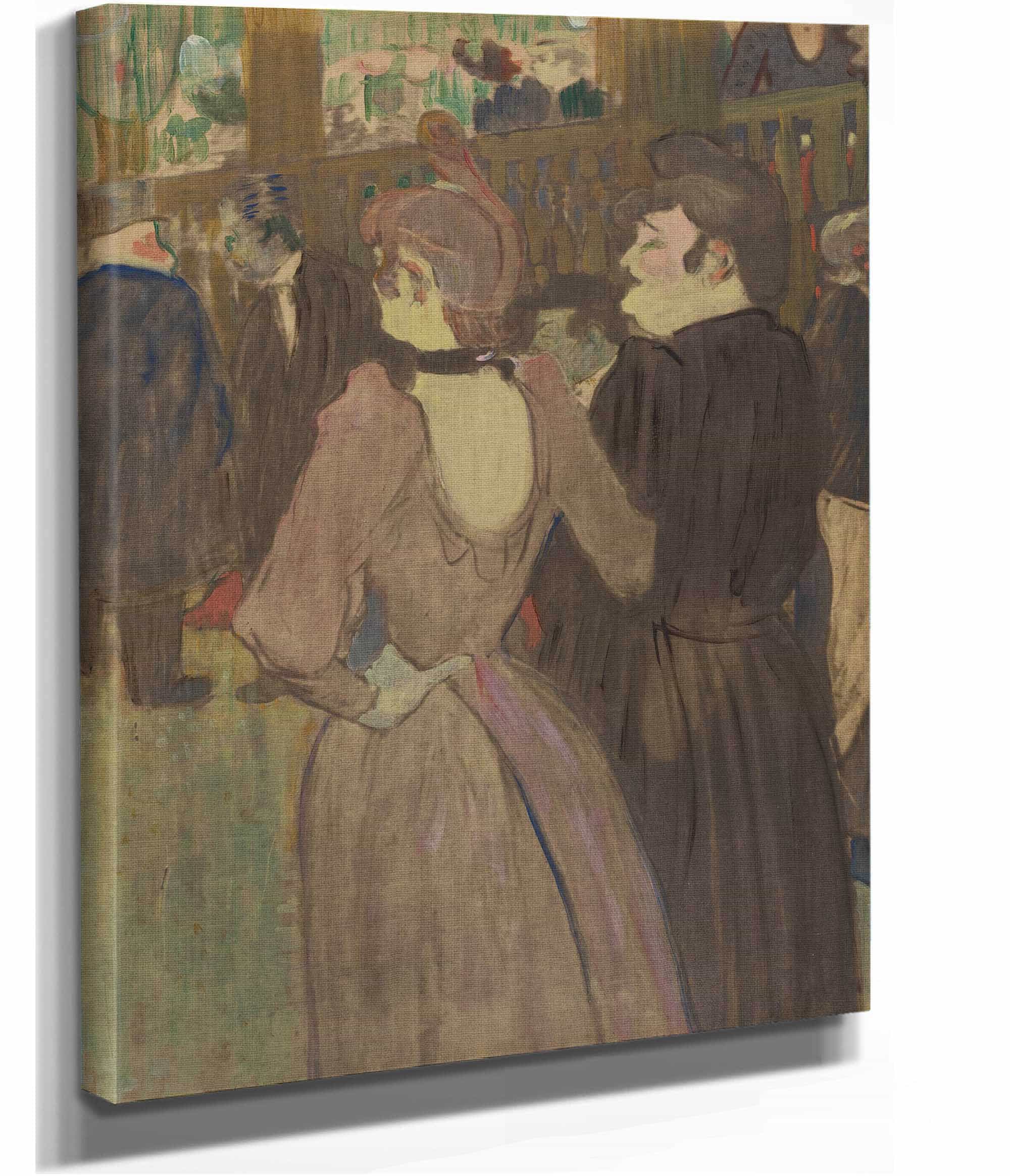 La Goulue And Her Sister by Henri De Toulouse Lautrec - Image 2