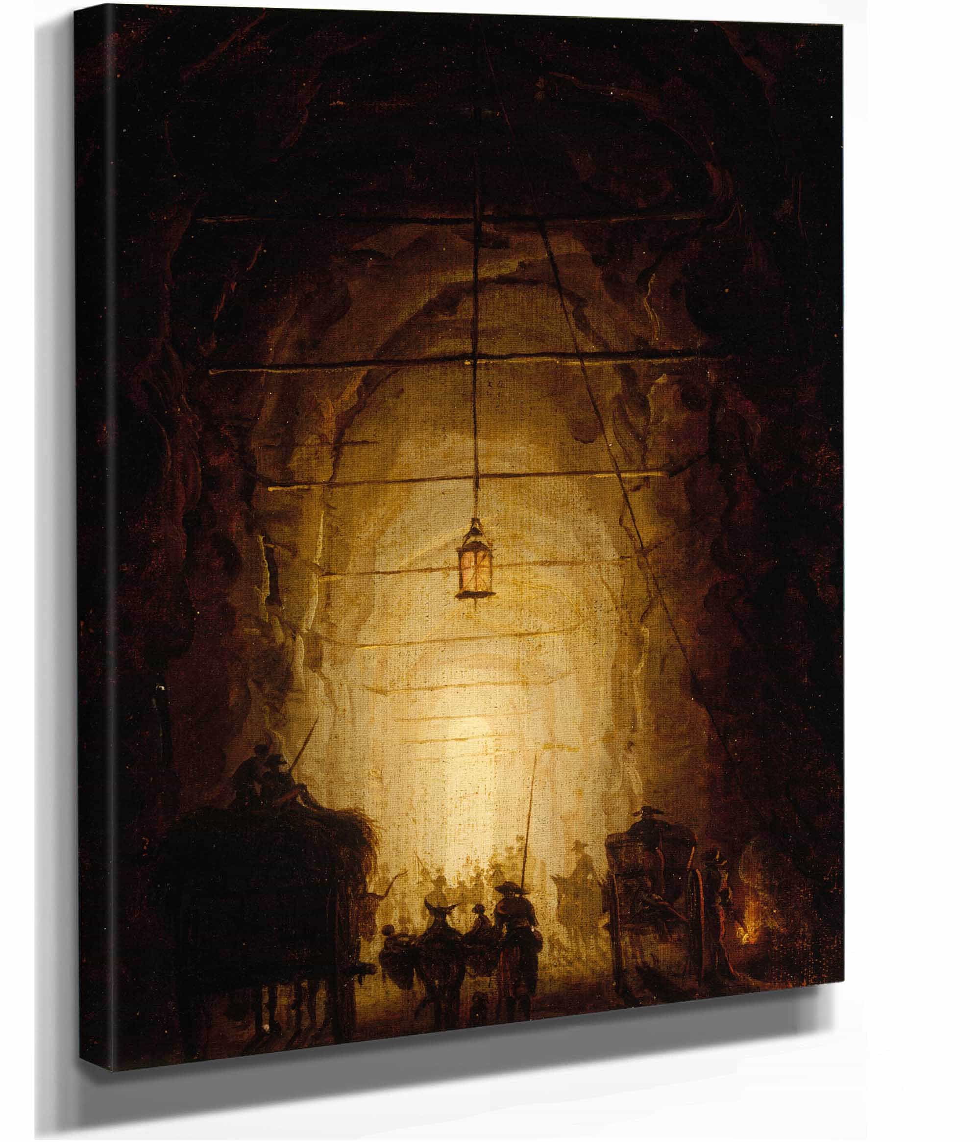 La Grotte Du Pausilippe by Hubert Robert - Image 2