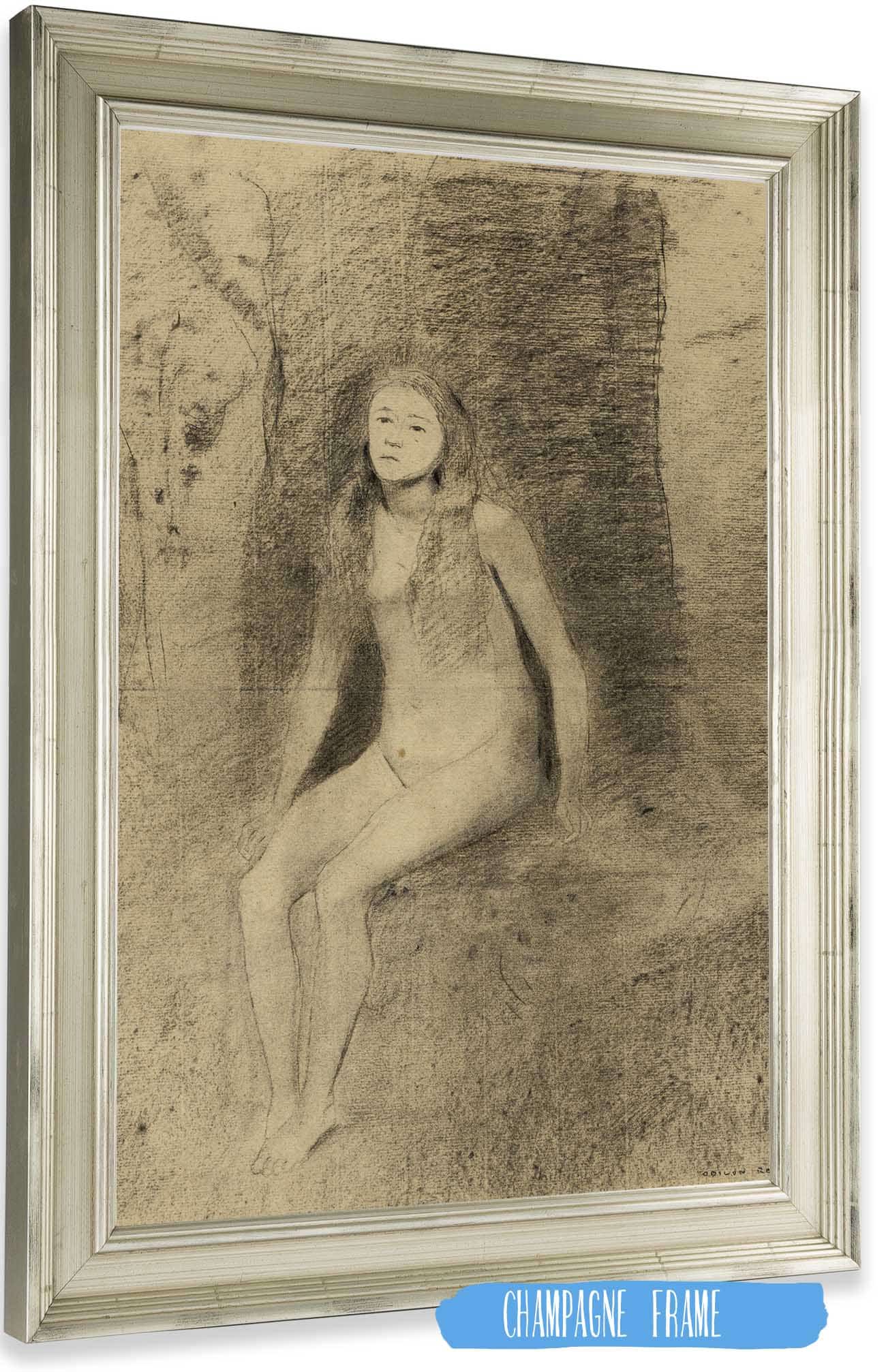 La Jeune Songeuse by Odilon Redon