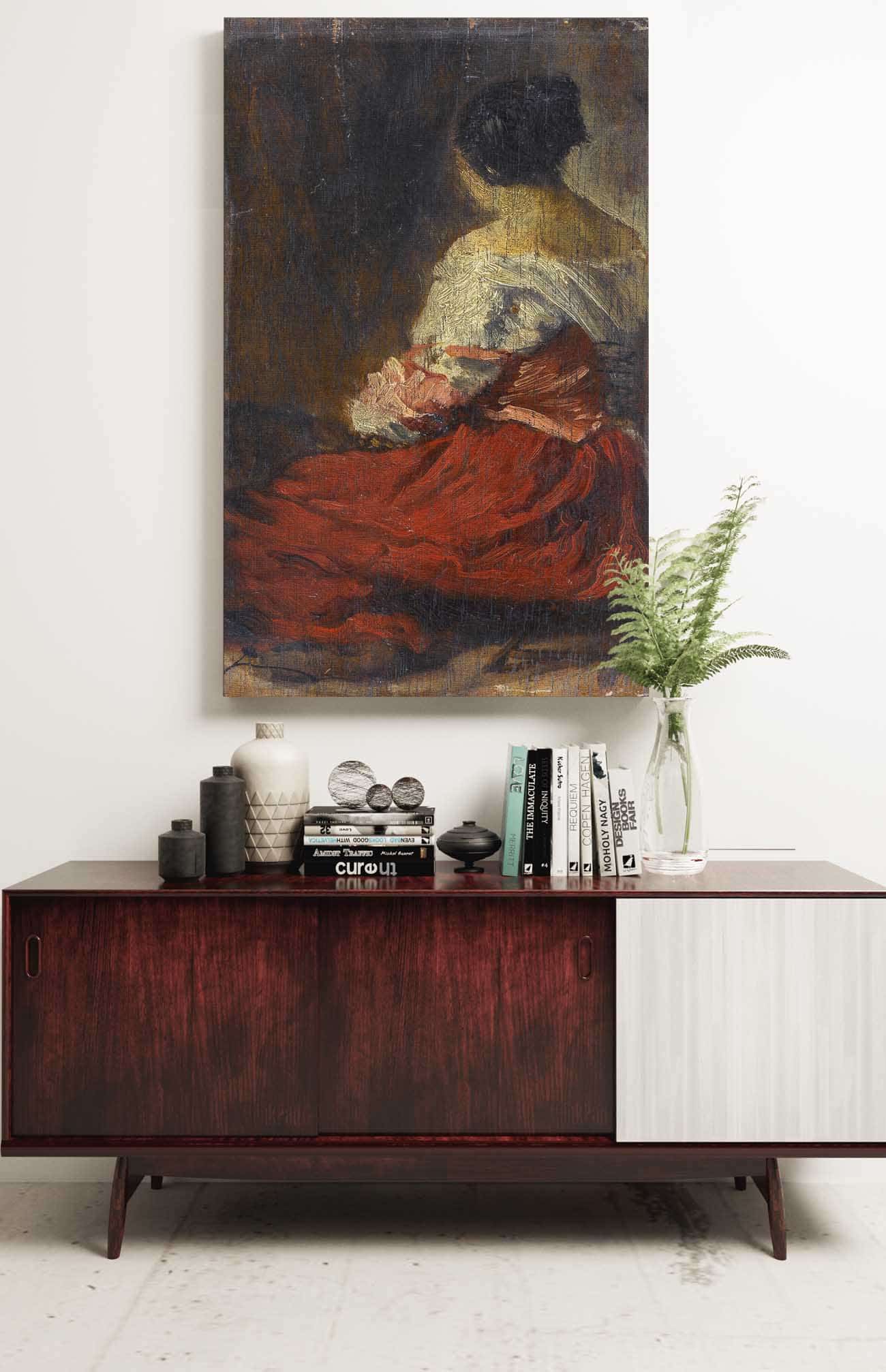 La Jupe Rouge by Felix Ziem - Image 2