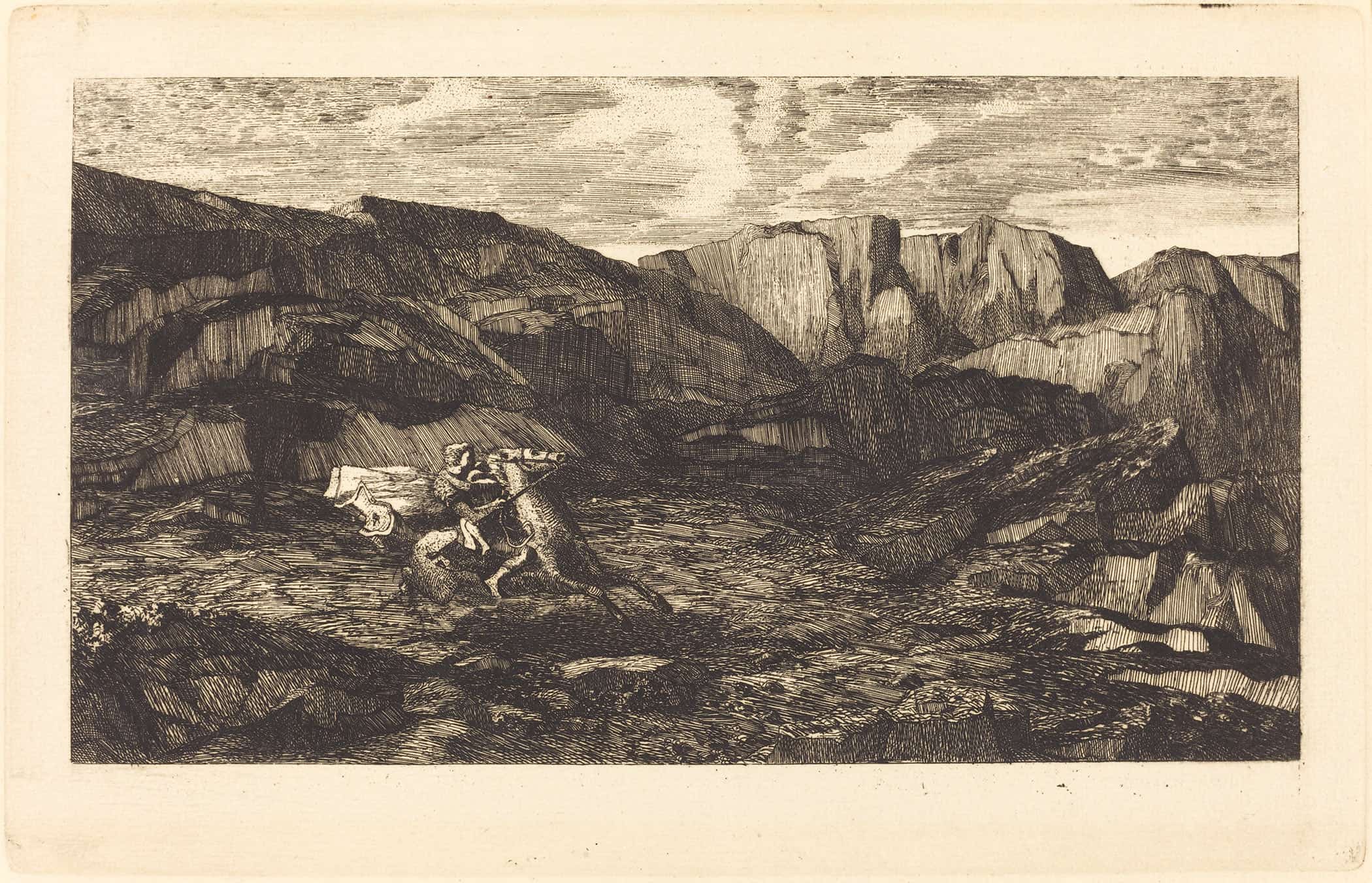 La Peur Fear by Odilon Redon - Image 2
