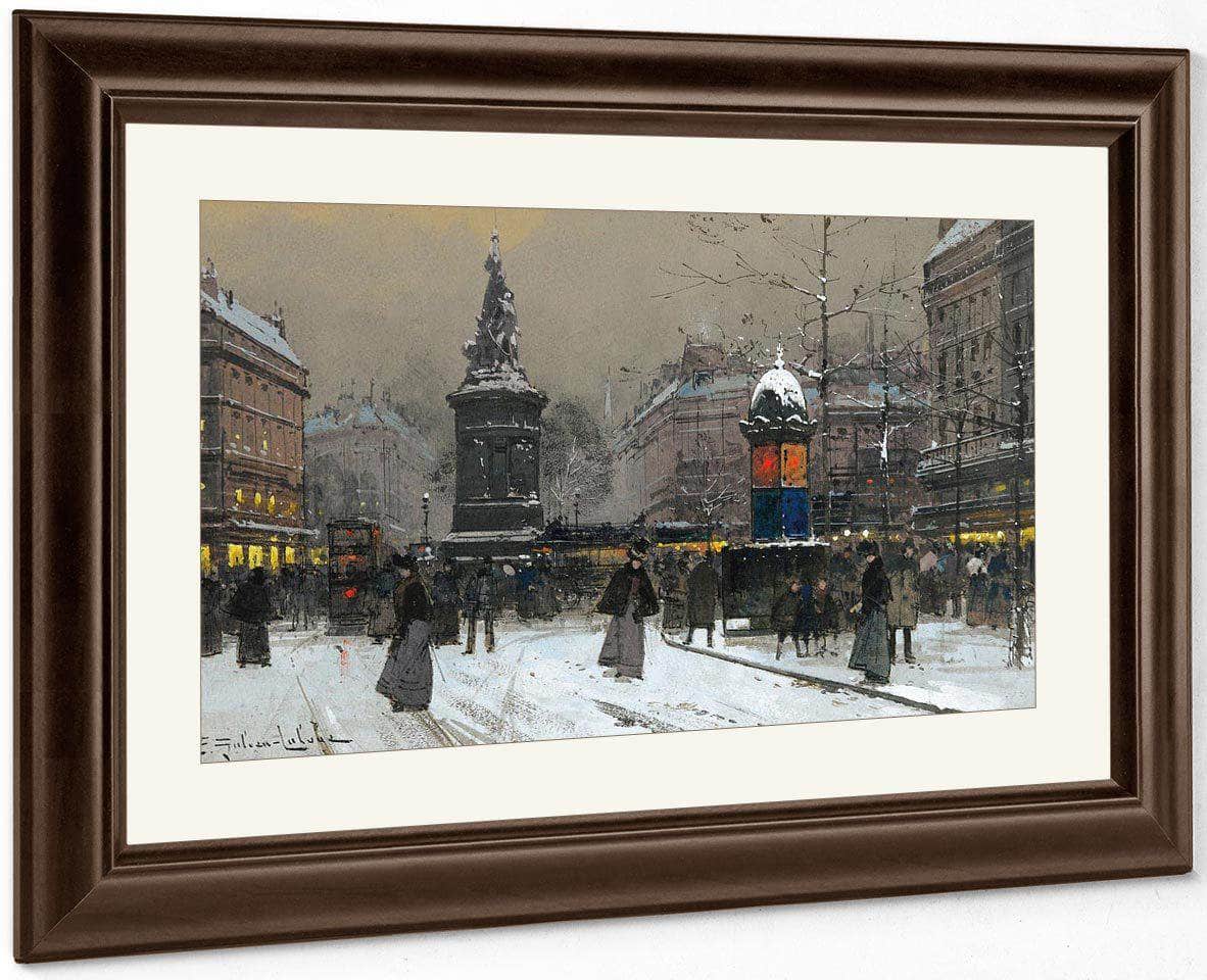 La Place De Clichy Paris By Eugene Galien Laloue - Image 4